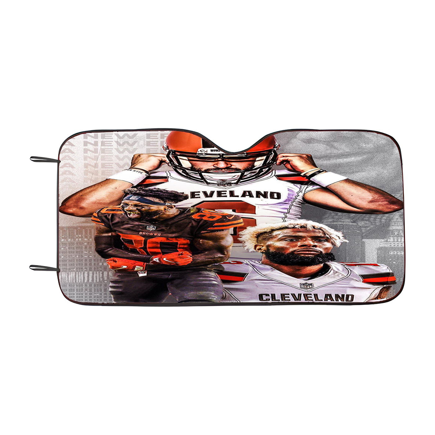 Cleveland Brown Odell Beckham Jr Car Auto Sun Shade Windshield Cover