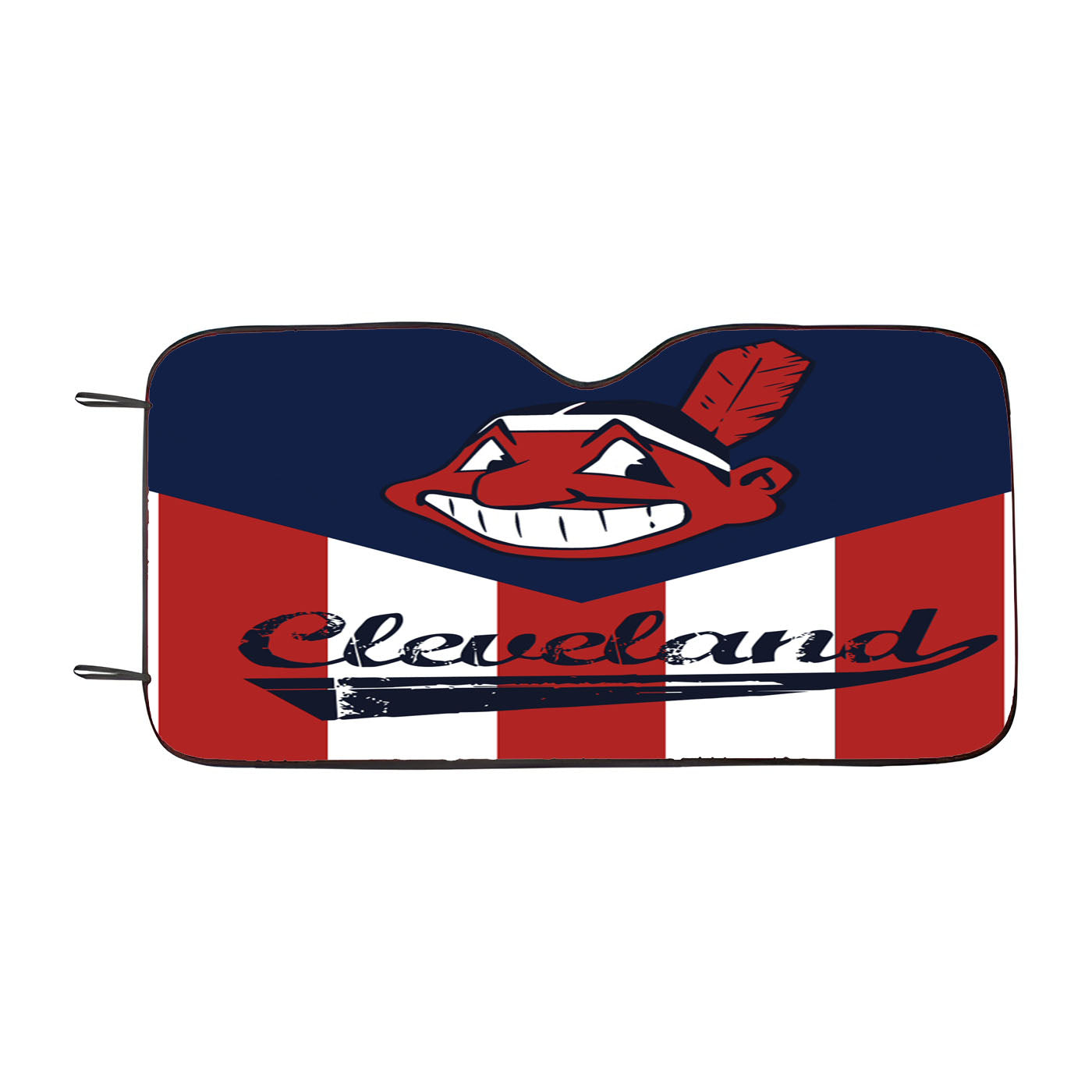 Cleveland Indians Flag Car Auto Sun Shade Windshield Cover