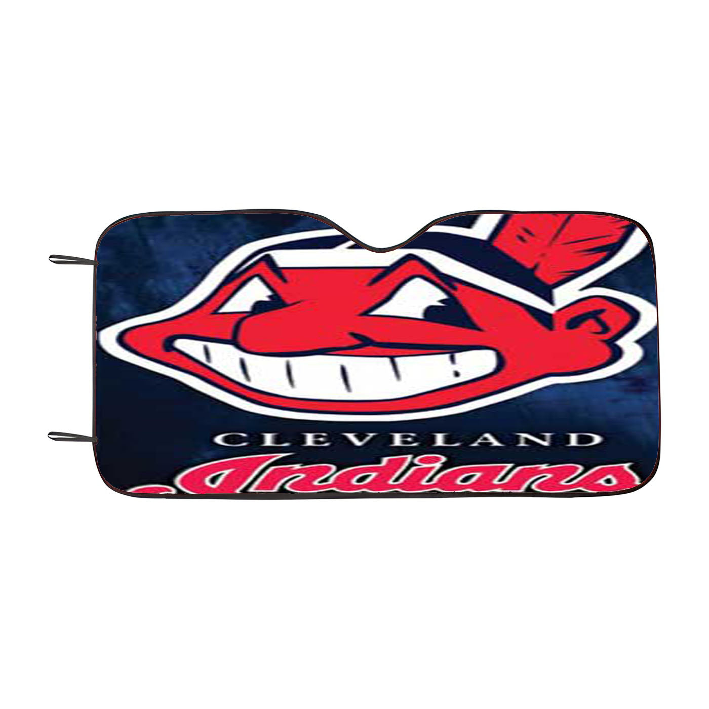 Cleveland Indians Logo Blue Fade Car Auto Sun Shade Windshield Cover