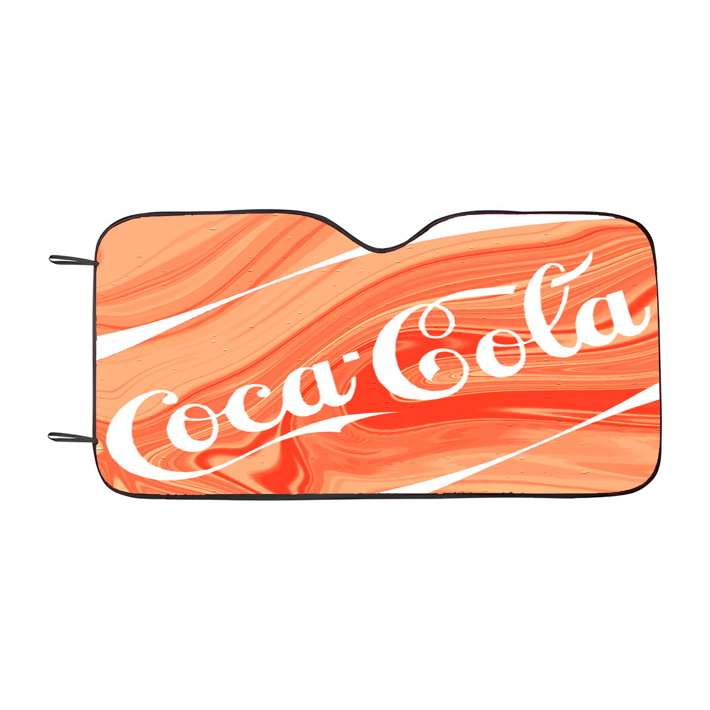 Coca-Cola Marble Pink Car Auto Sun Shade Windshield Cover