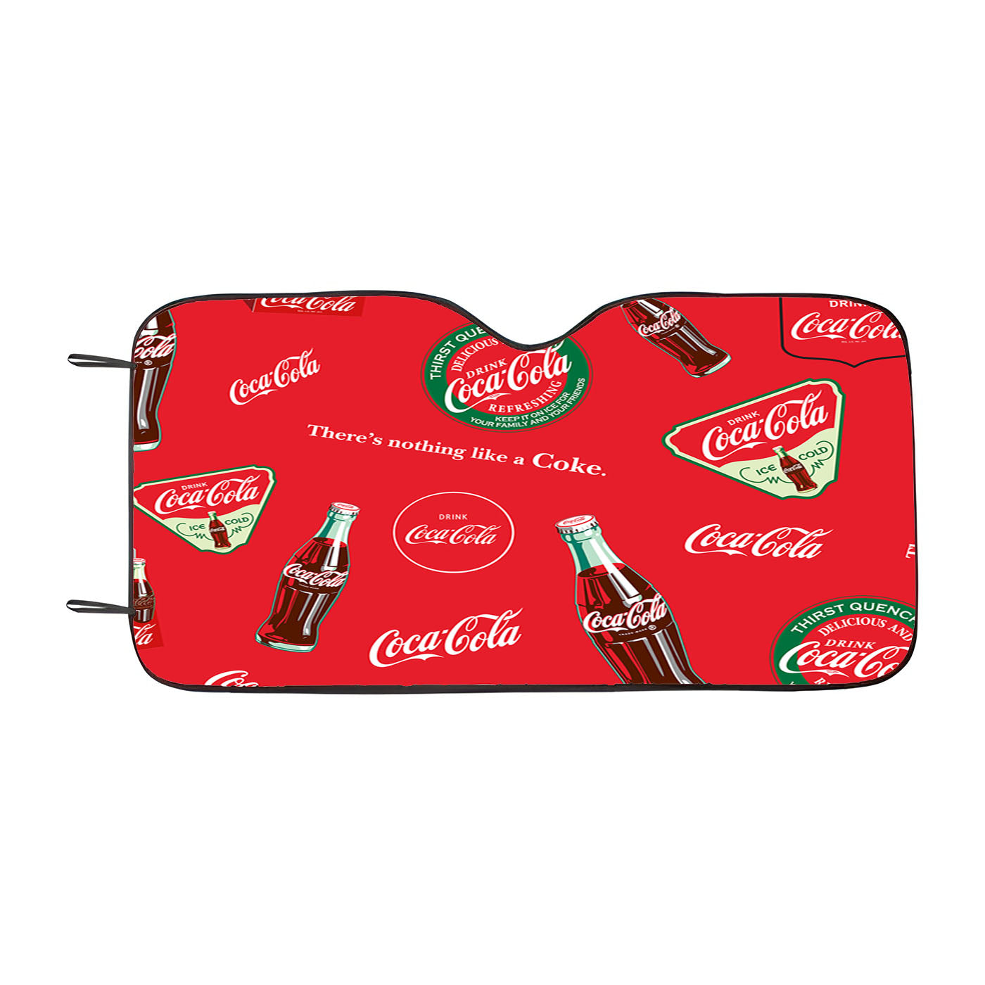 Coca Cola Allover Cotton Car Auto Sun Shade Windshield Cover