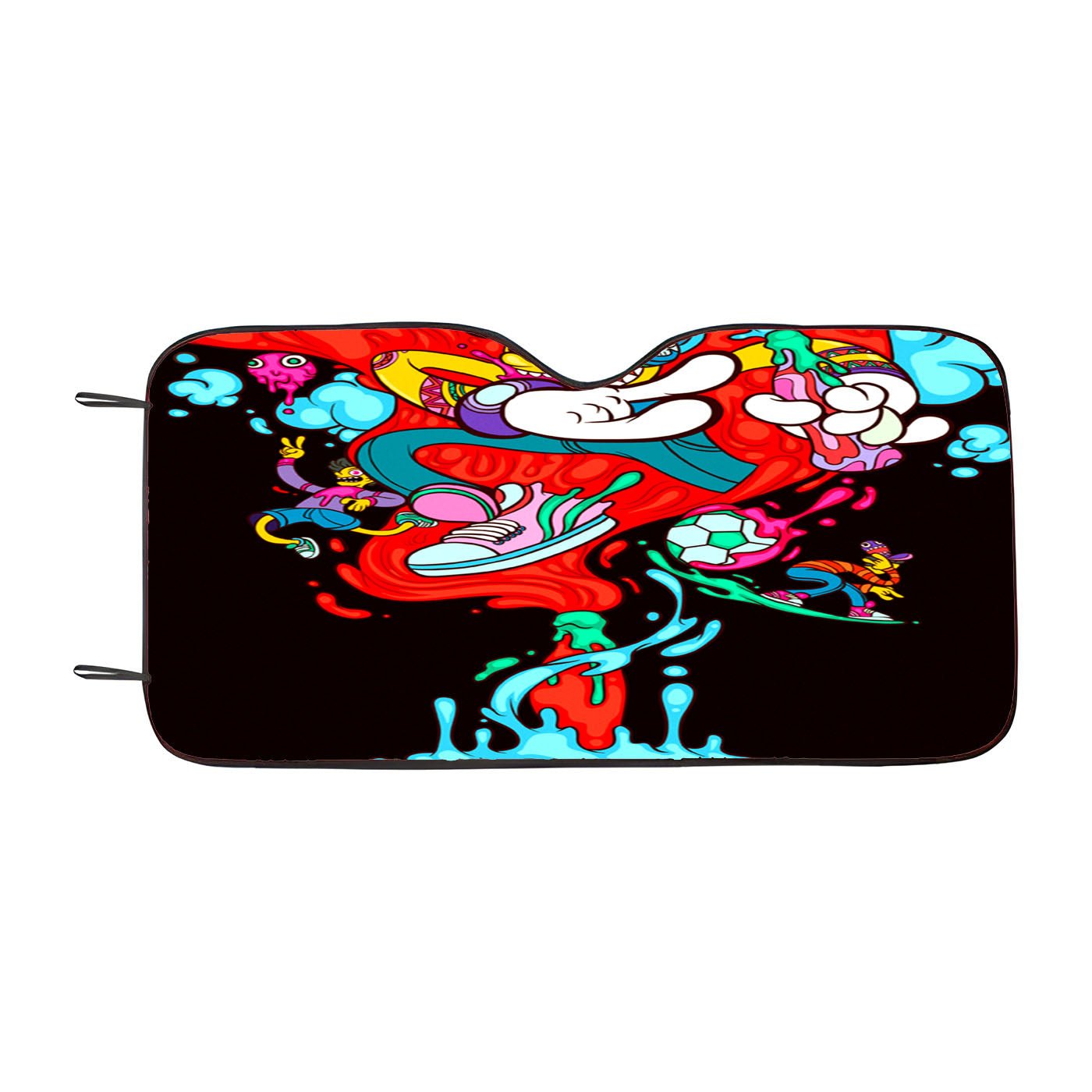 Coca Cola Art Doodle Drink Car Auto Sun Shade Windshield Cover