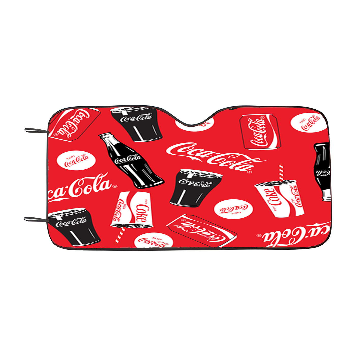 Coca Cola Bottle Can Allover Car Auto Sun Shade Windshield Cover