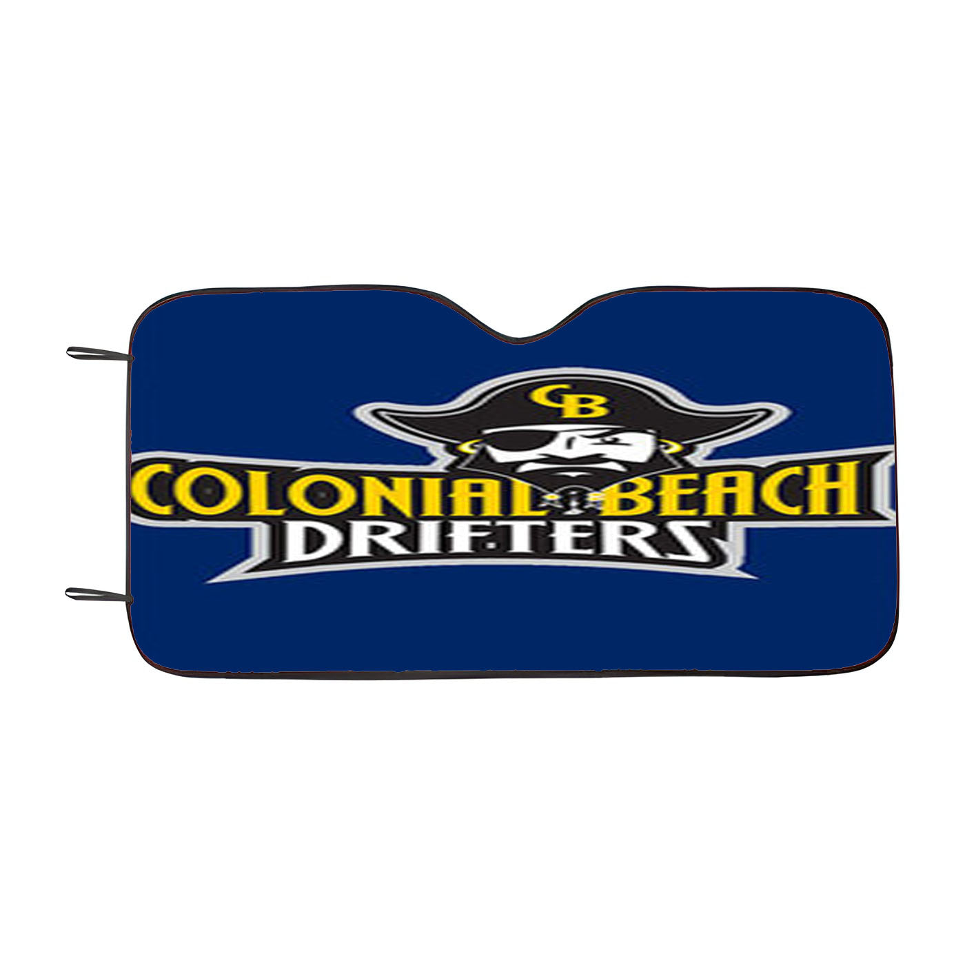 Colonial Beach Drifters Baseball Logo Blue Car Auto Sun Shade Windshield Cover