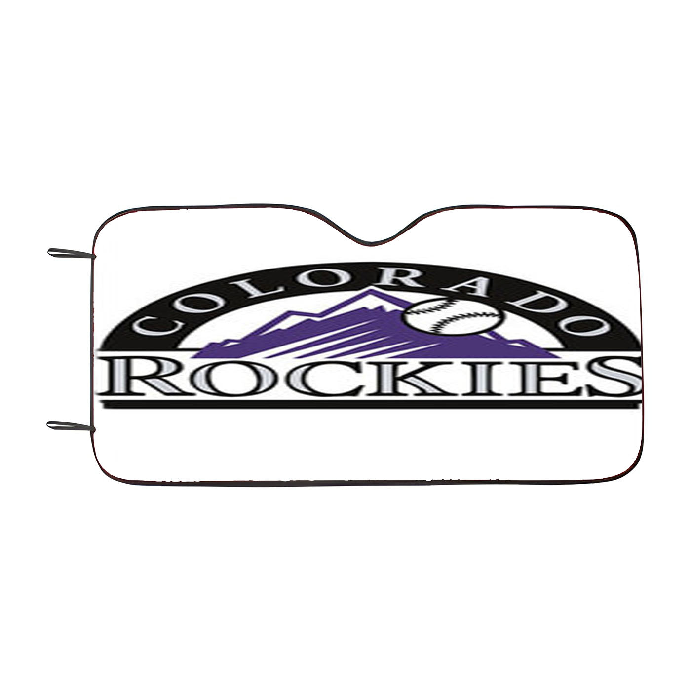 Colorado Rockies Baseball Logo White Car Auto Sun Shade Windshield Cover