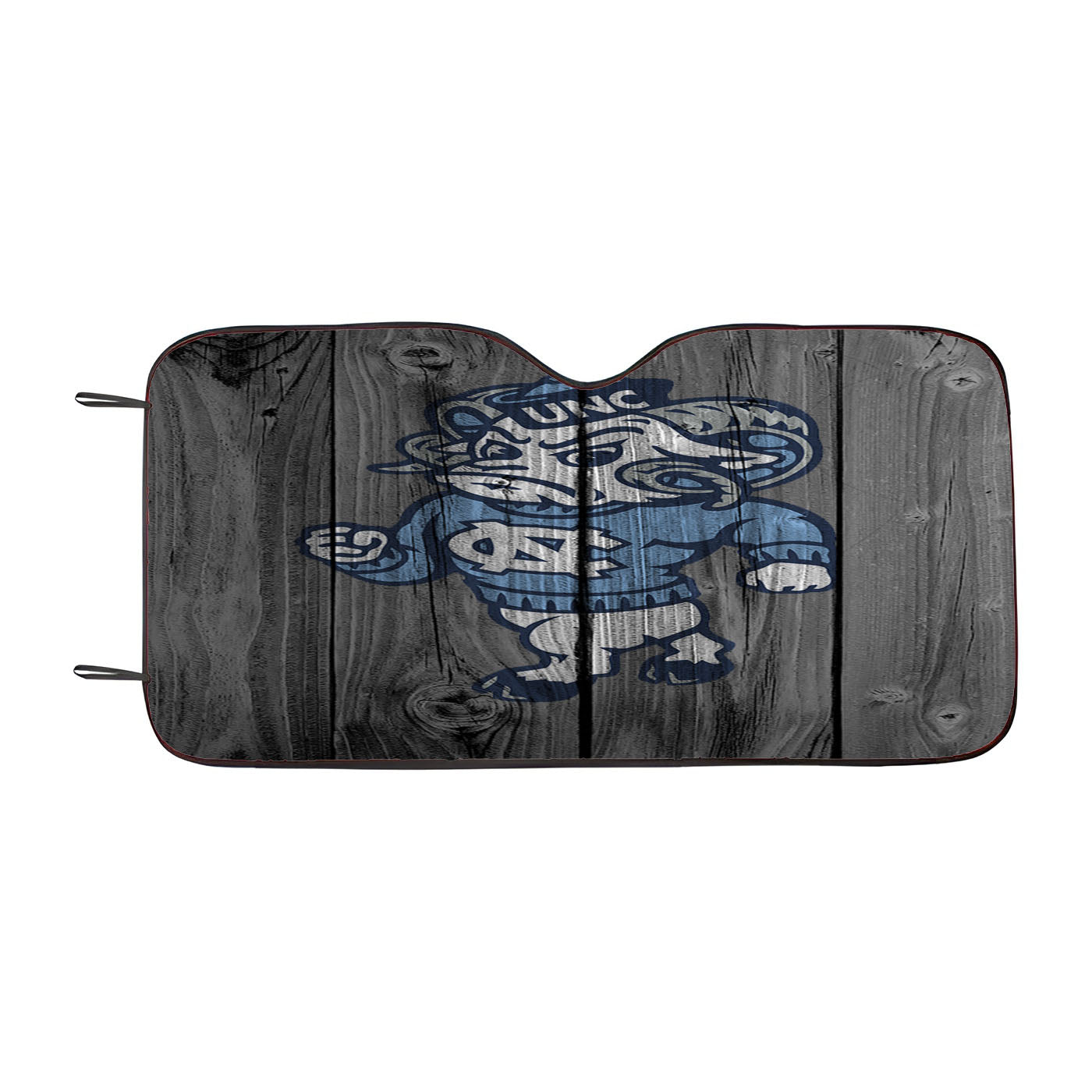 Colosseum North Carolina Tar Heels Strutting Ram Logo Dark Wood Wallpaper Car Auto Sun Shade Windshield Cover