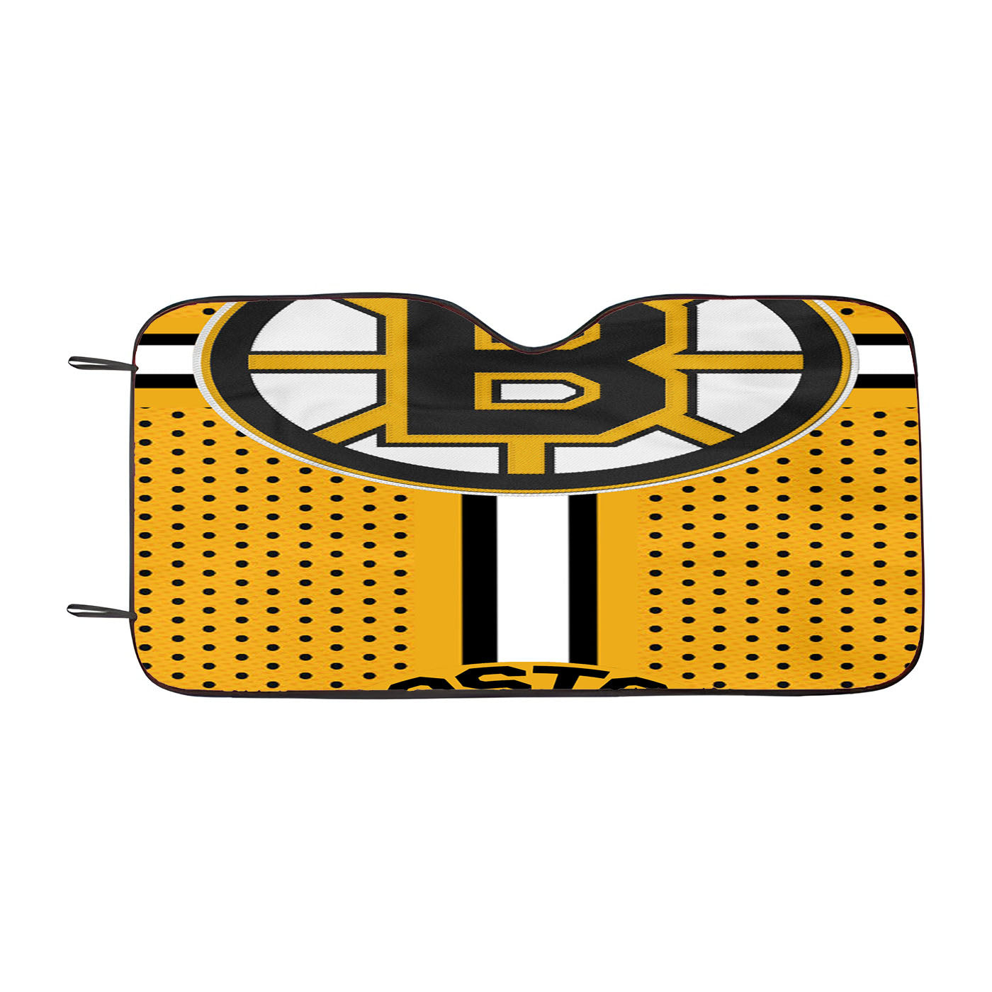 Custom Boston Bruins Hockey Car Auto Sun Shade Windshield Cover