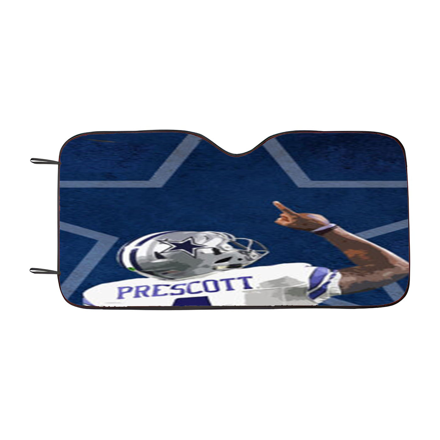 Dak Prescott Dallas Cowboys Car Auto Sun Shade Windshield Cover