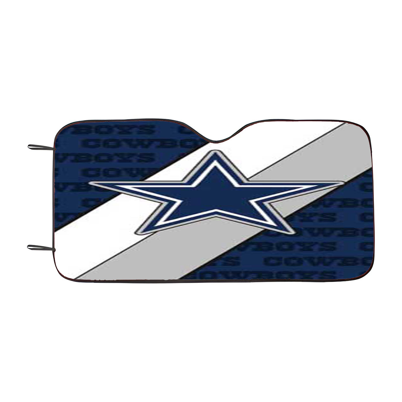 Dallas Cowboys Diagonal Car Auto Sun Shade Windshield Cover