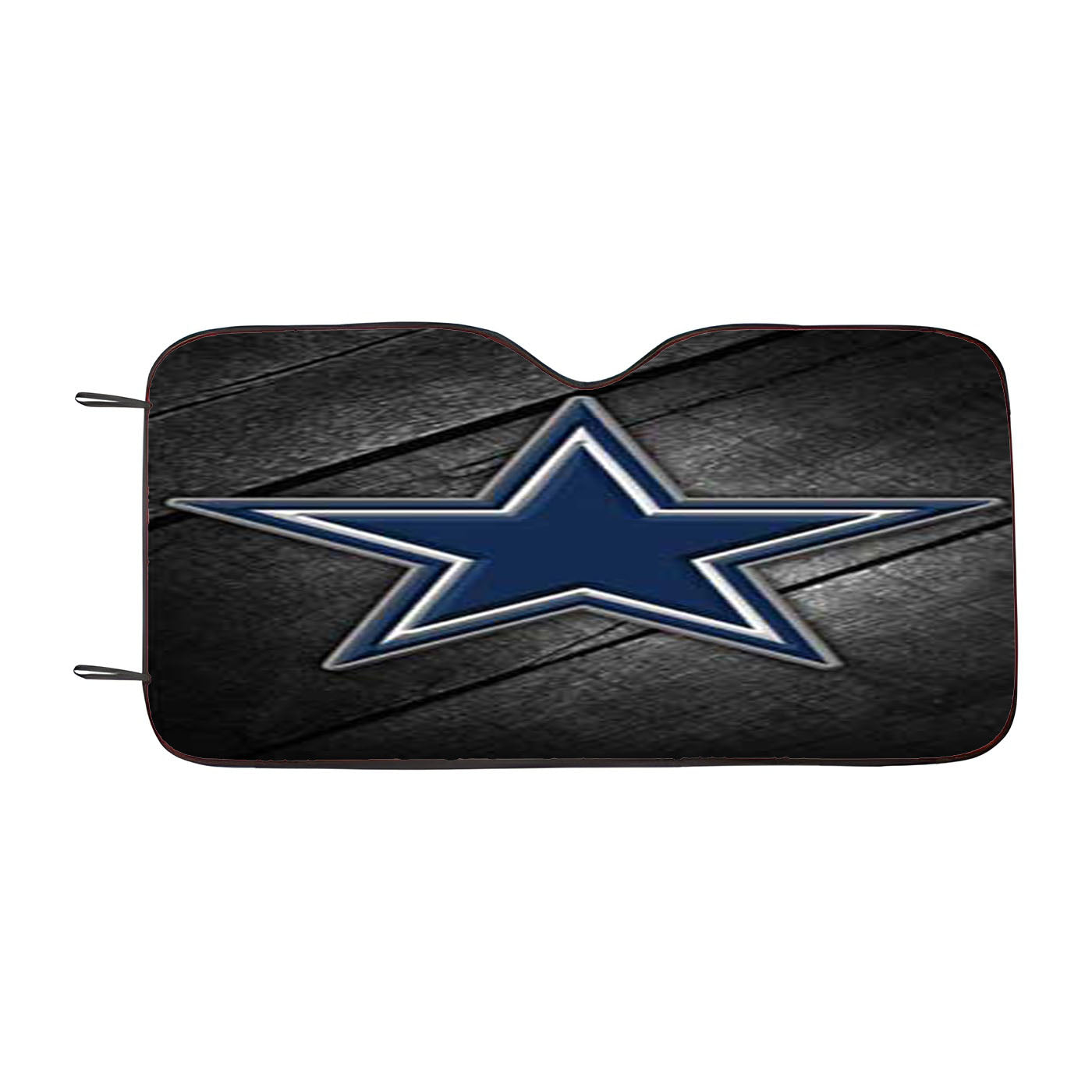 Dallas Cowboys Diagonal Wood Car Auto Sun Shade Windshield Cover