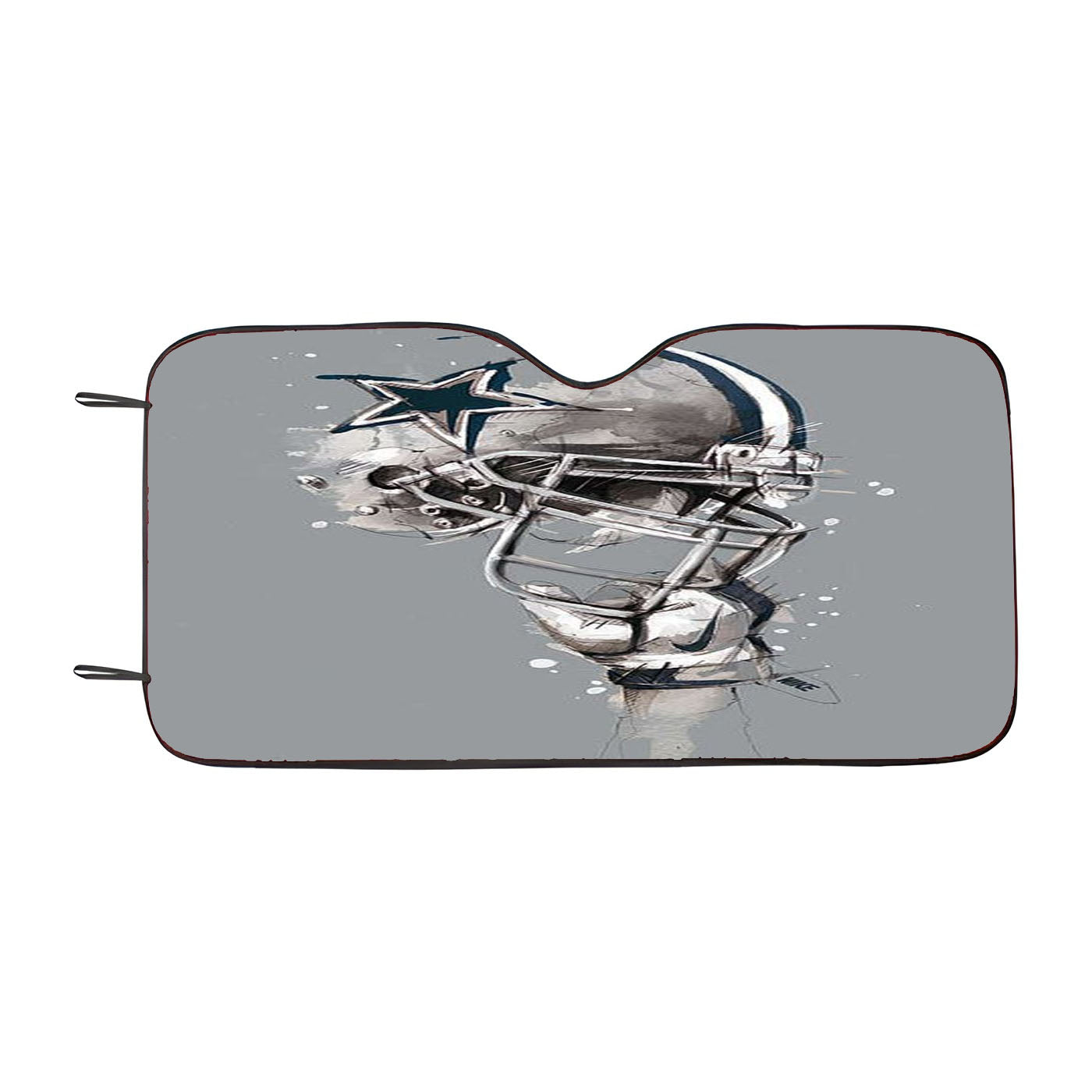 Dallas Cowboys Helmet Painting Florian Nicolle Car Auto Sun Shade Windshield Cover