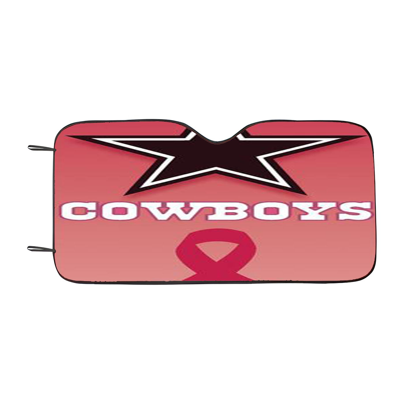 Dallas Cowboys Pink Ribbon Car Auto Sun Shade Windshield Cover