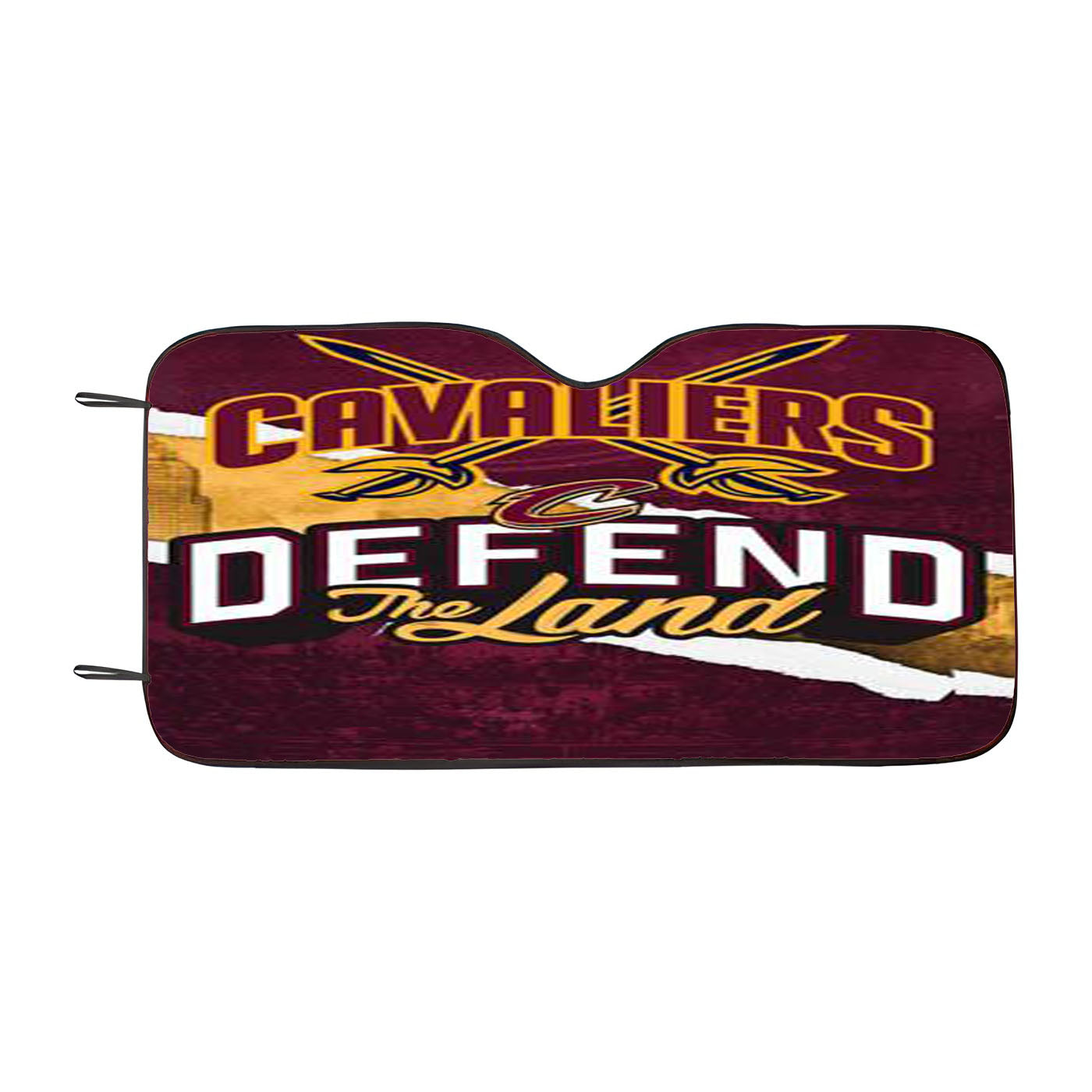 Defend The Land Cavaliers Playoff Car Auto Sun Shade Windshield Cover