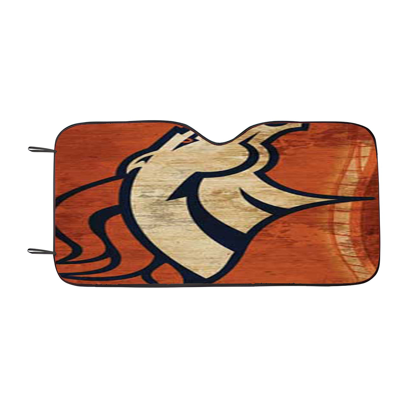 Denver Broncos Cracked Bkg Car Auto Sun Shade Windshield Cover