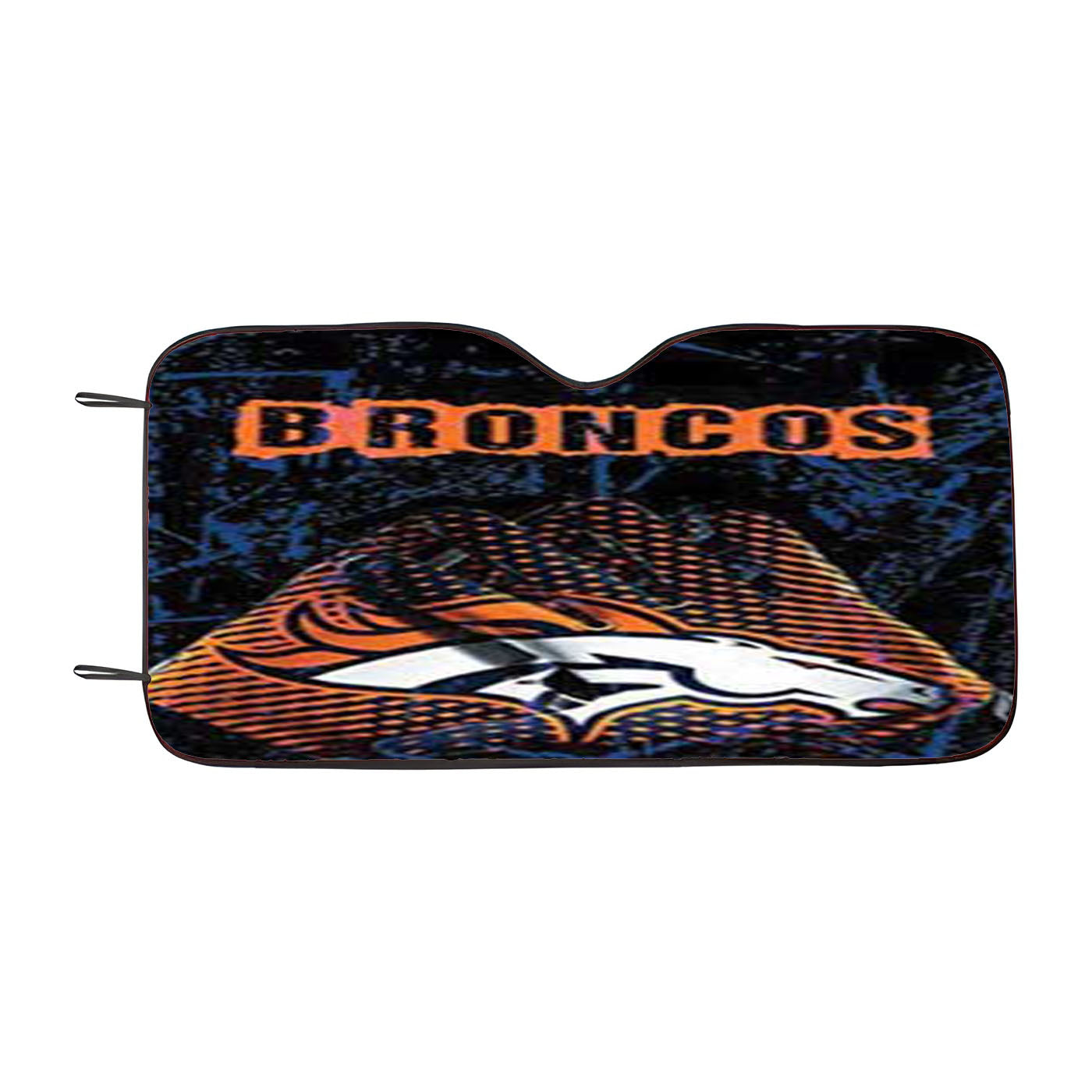 Denver Broncos Gloves Rough Car Auto Sun Shade Windshield Cover