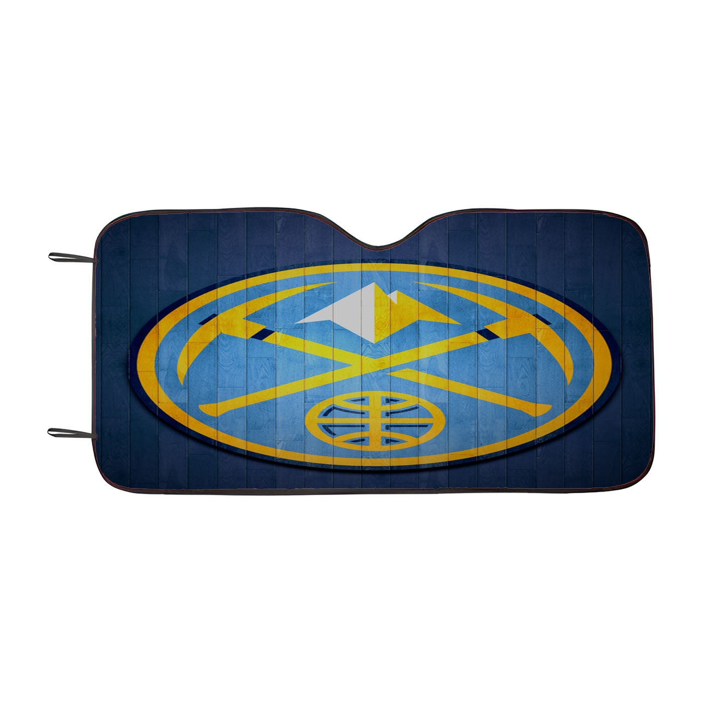 Denver Nuggets Hardwood 2 Car Auto Sun Shade Windshield Cover