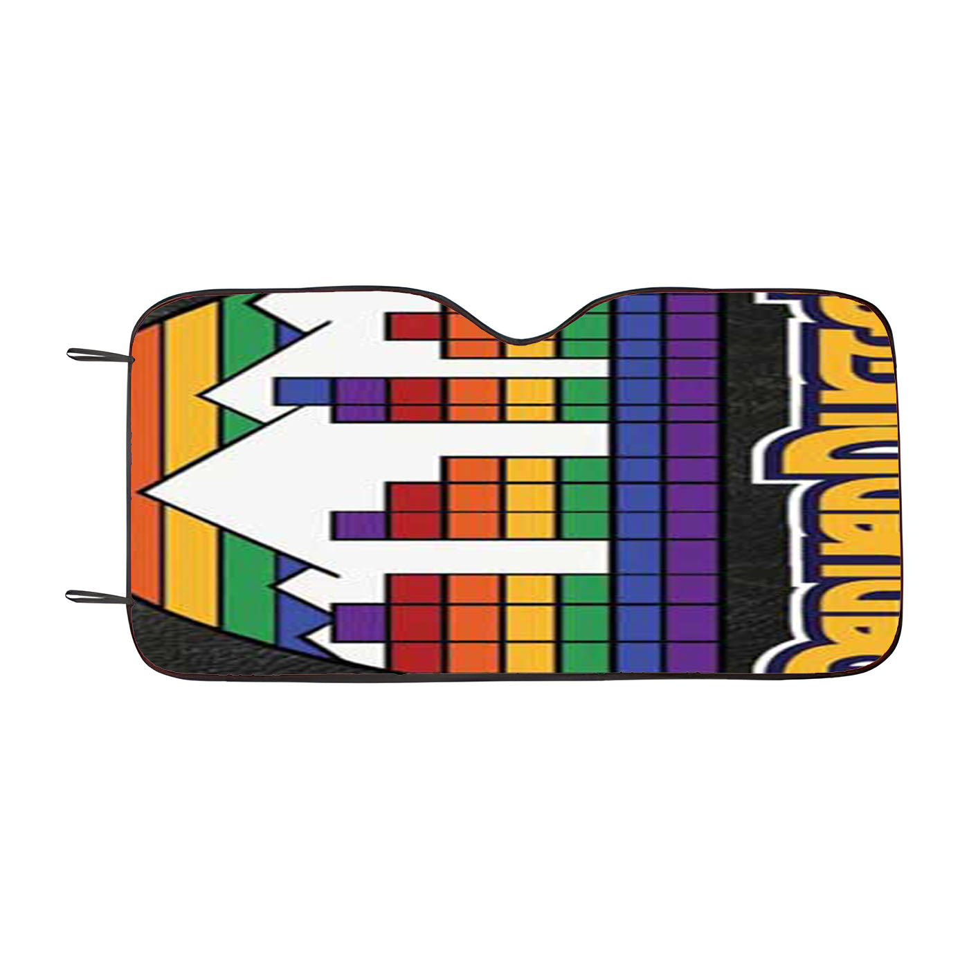Denver Nuggets Logo Rainbow Effect Car Auto Sun Shade Windshield Cover