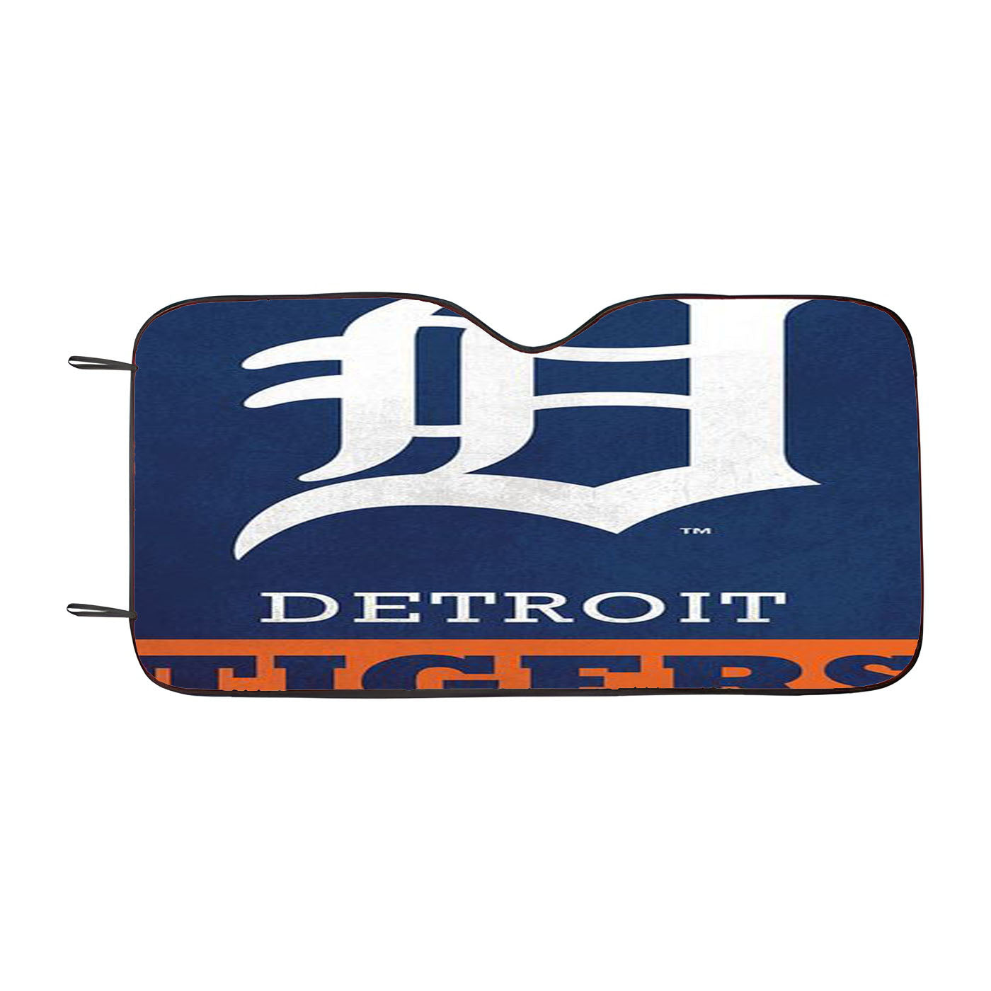 Detroid Tigers On Blue Car Auto Sun Shade Windshield Cover