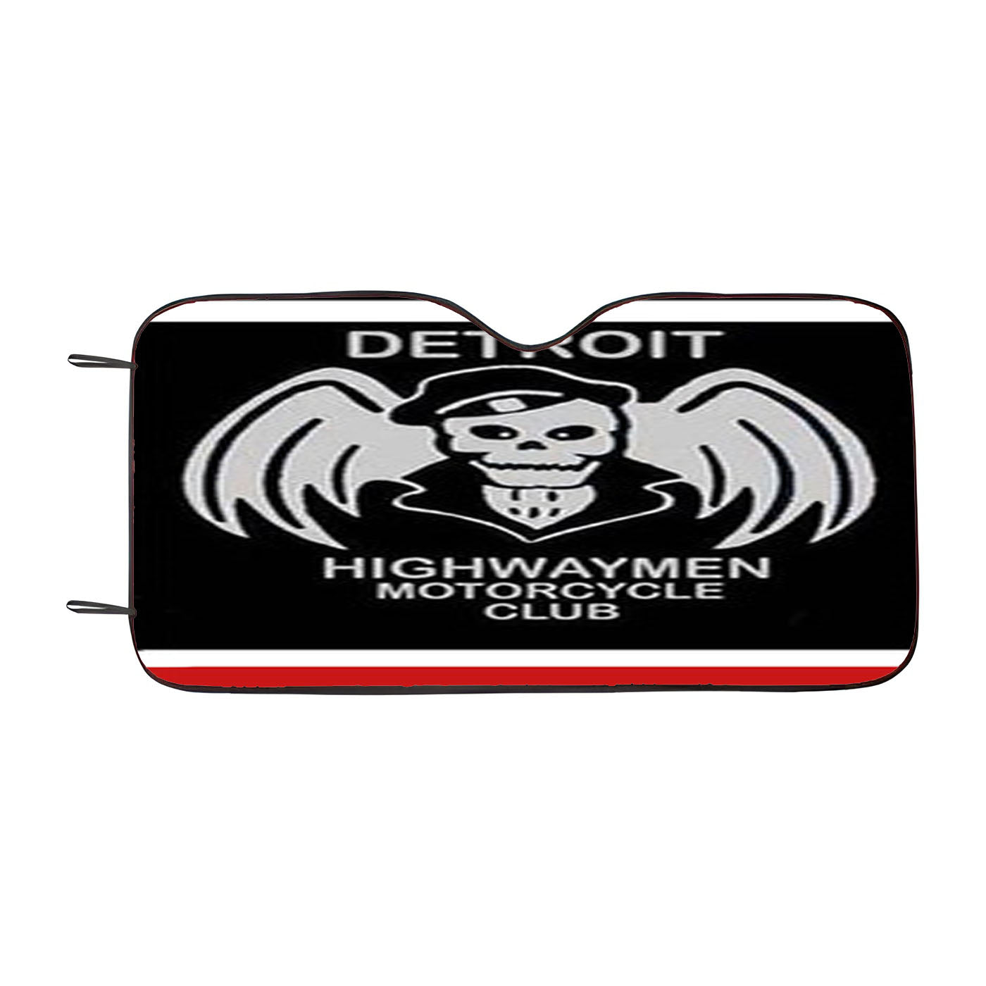 Detroit Highwaymen Motorcycle Club Car Auto Sun Shade Windshield Cover