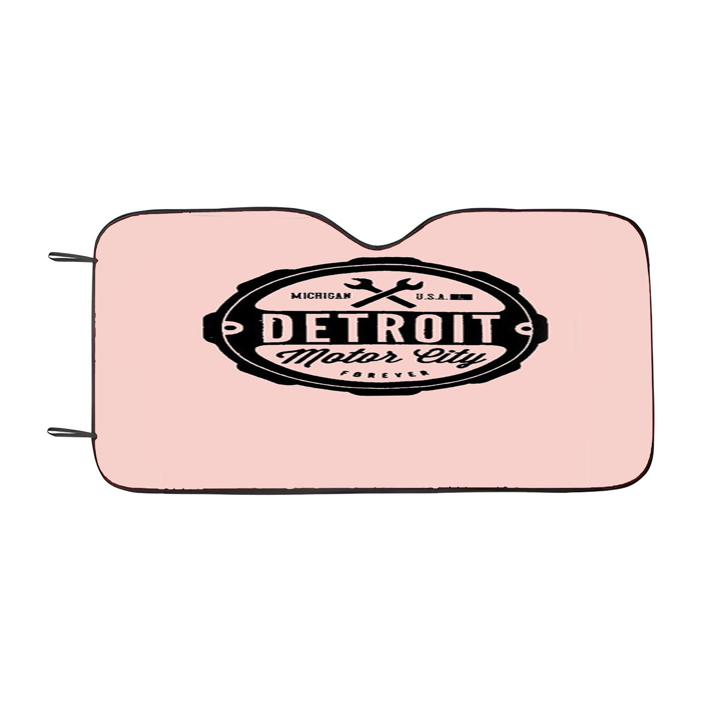 Detroit Motor City Forever Michigan Rock City Tiger Car Auto Sun Shade Windshield Cover