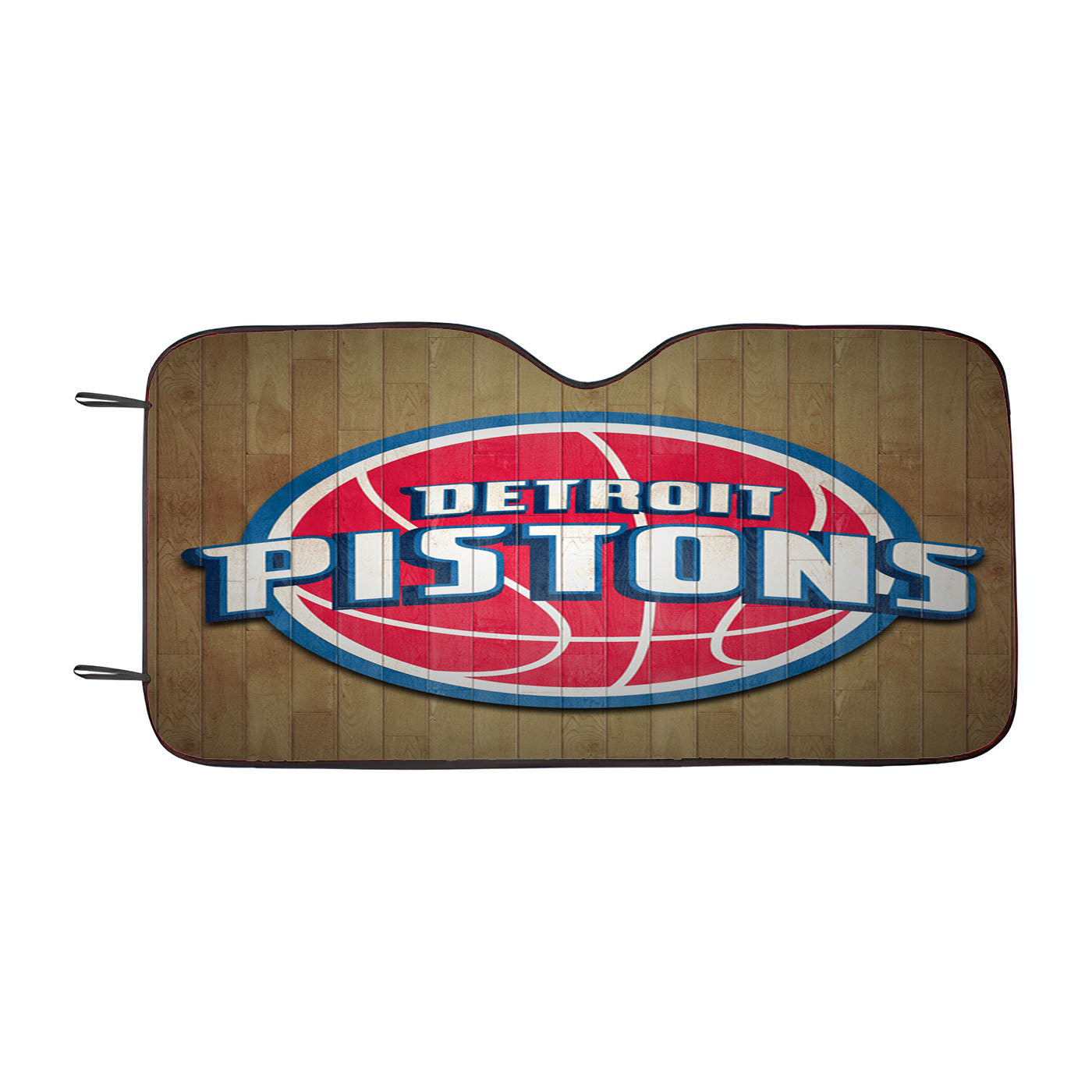 Detroit Pistons Nba Wood Logo Car Auto Sun Shade Windshield Cover