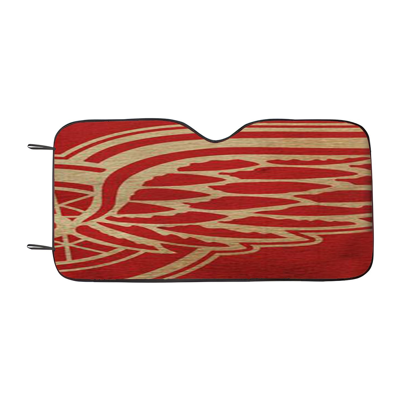 Detroit Red Wings Distressed Logo Car Auto Sun Shade Windshield Cover