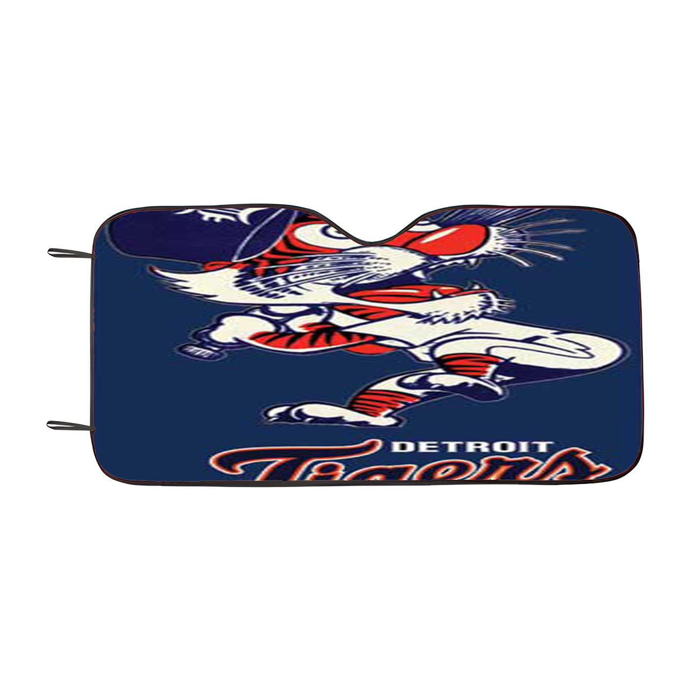 Detroit Tigers Cartoony Car Auto Sun Shade Windshield Cover