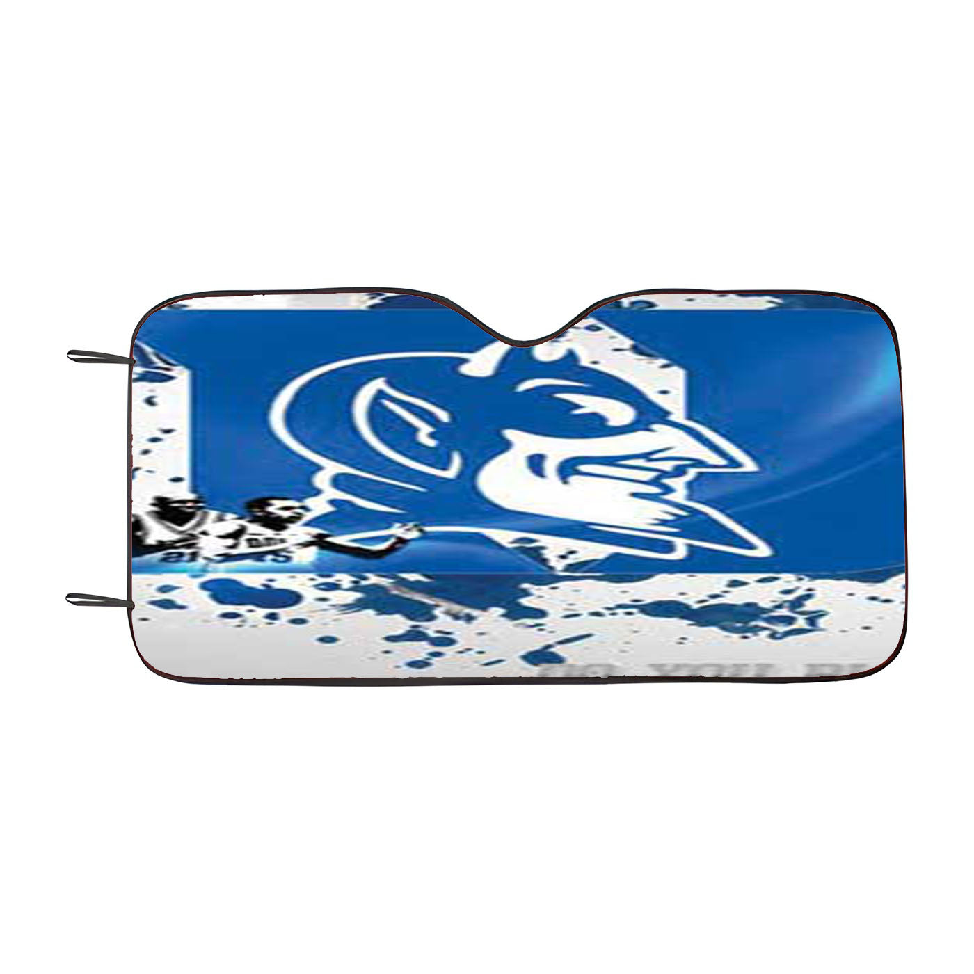 Duke Blue Devils Splatter Logo Car Auto Sun Shade Windshield Cover