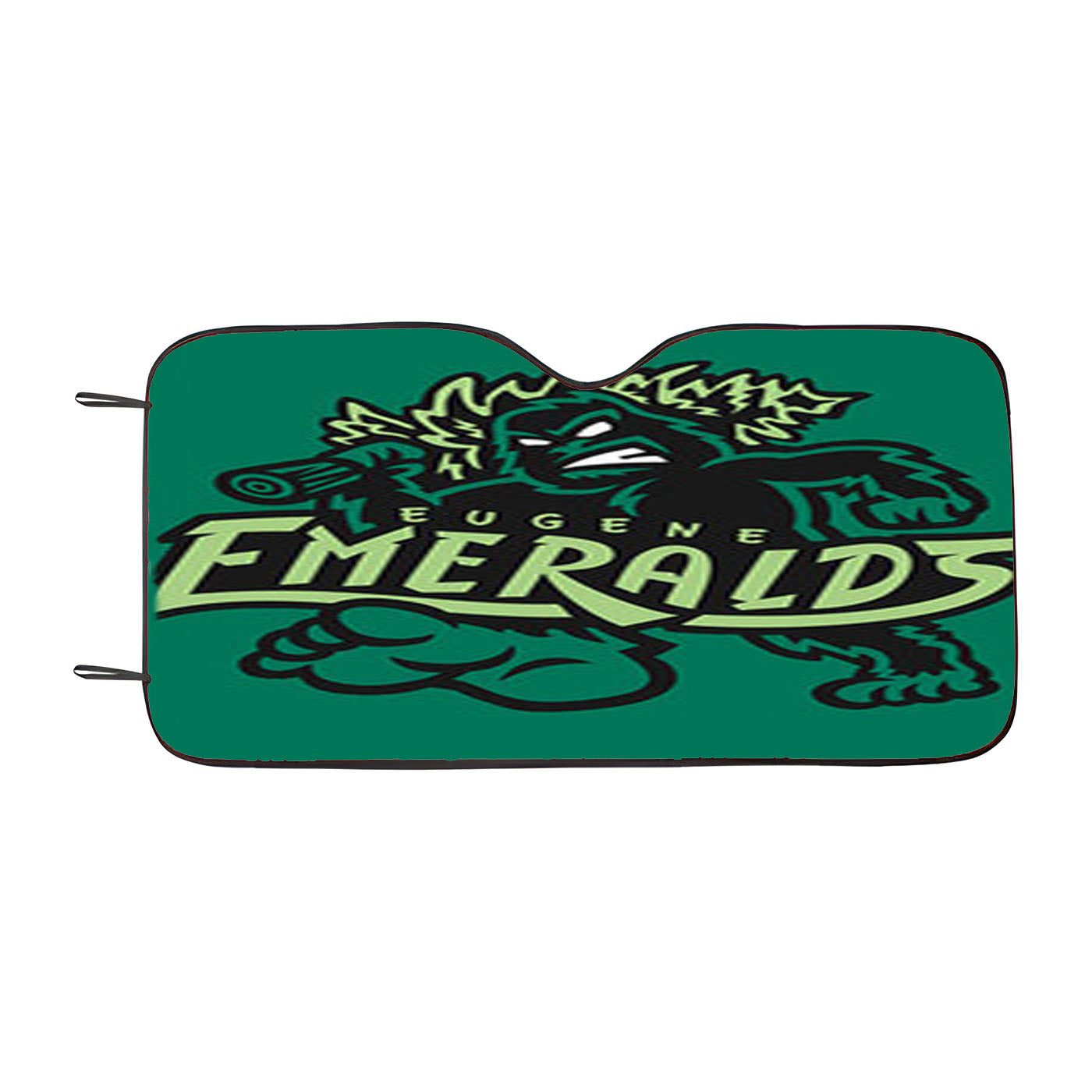 Eugene Emeralds Basebal Logo Green Car Auto Sun Shade Windshield Cover