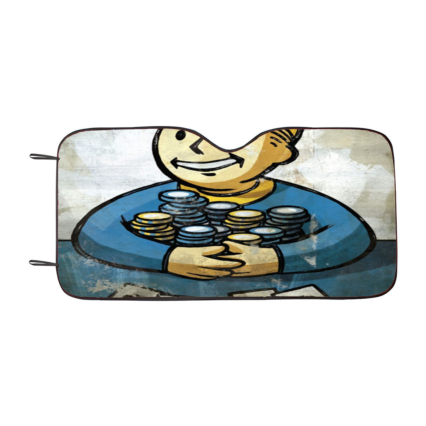 Fallout New Vegas Vault Boy Wallpapers Car Auto Sun Shade Windshield Cover