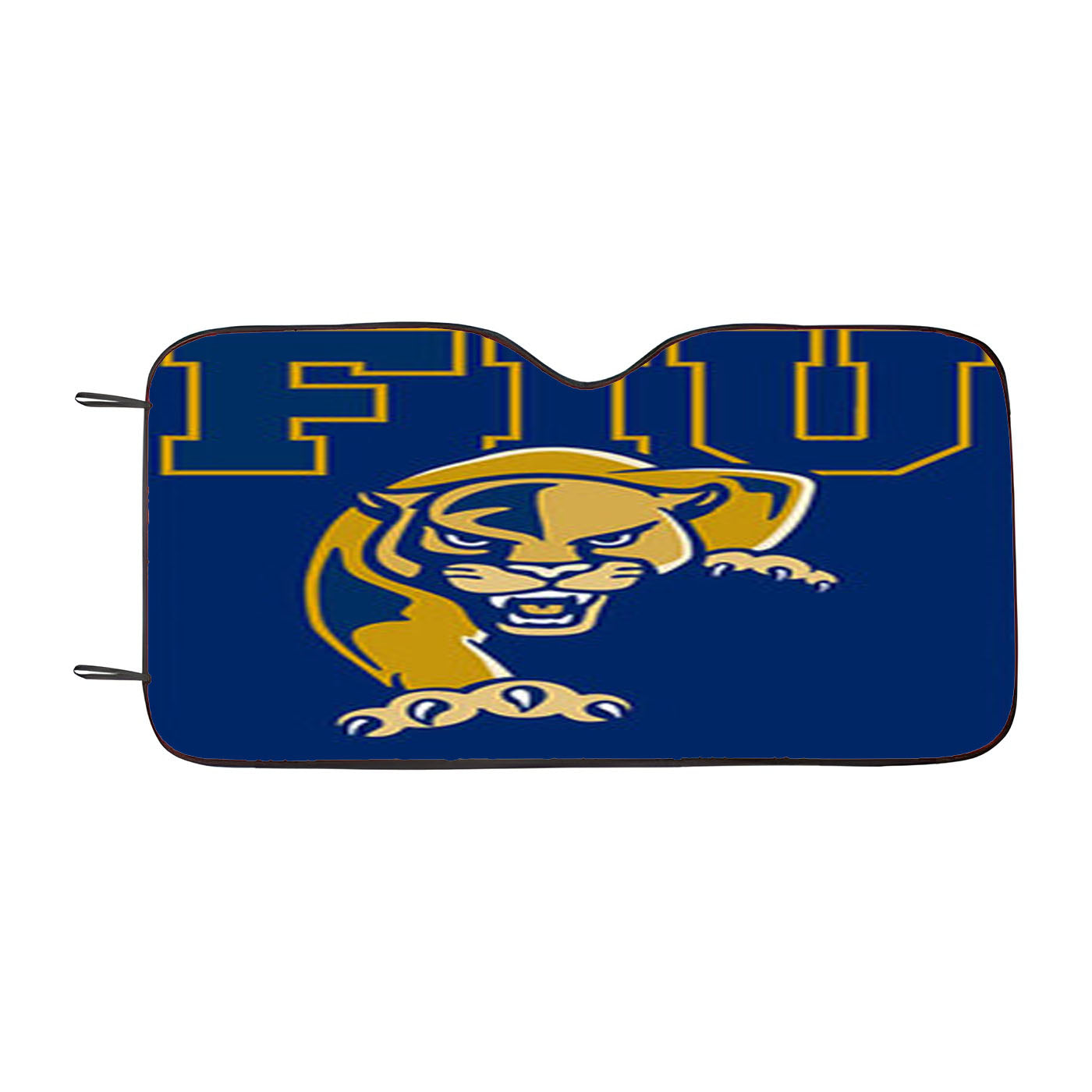 Fiu Baseball Logo Blue Car Auto Sun Shade Windshield Cover