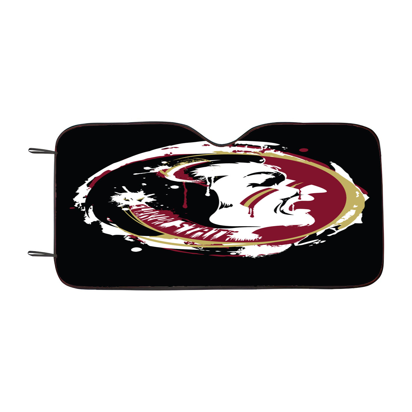 Fsu Florida State Seminols Logo Splat Art Car Auto Sun Shade Windshield Cover