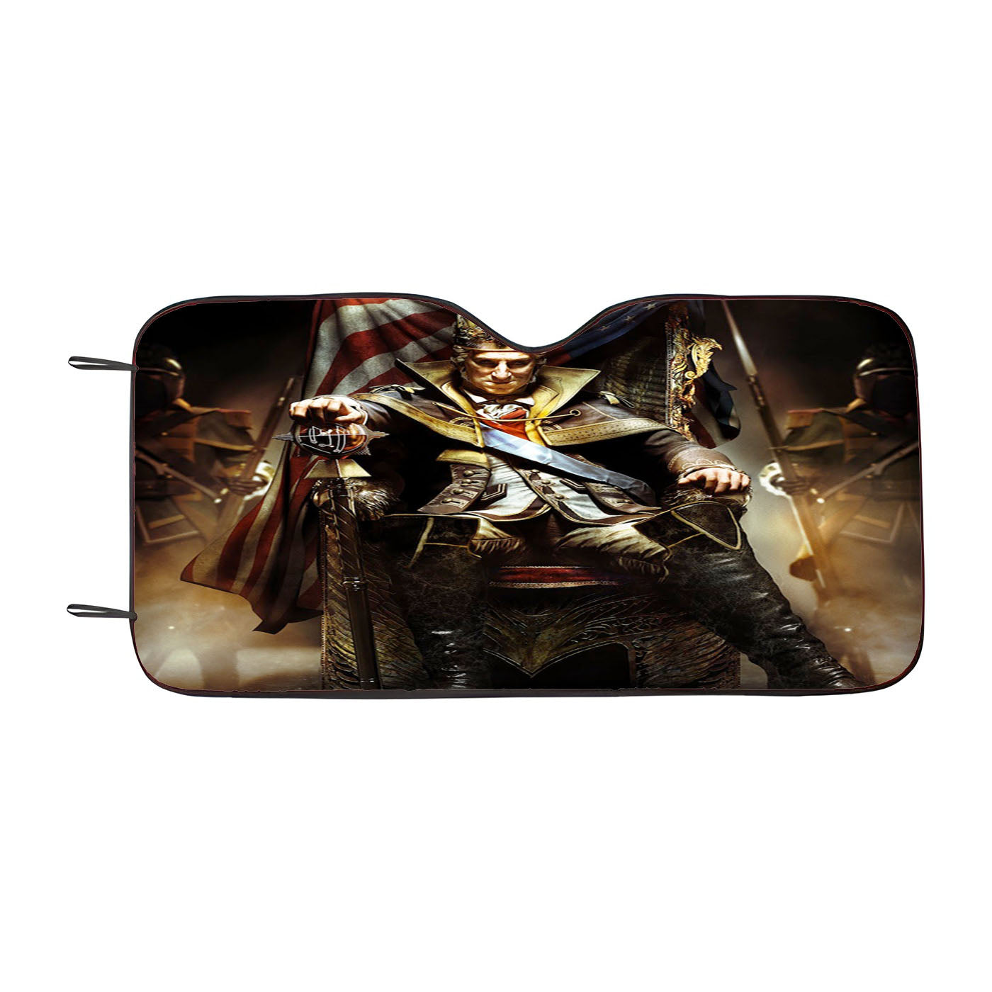 George Washington With Eagle Car Auto Sun Shade Windshield Cover