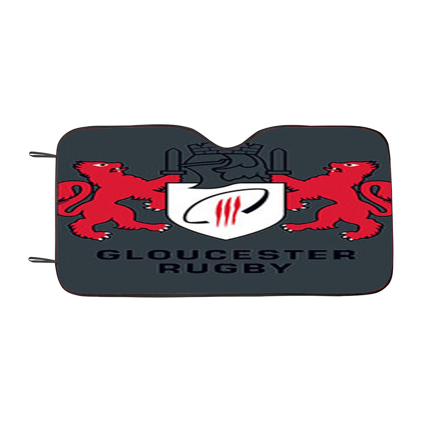 Gloucester Rugby Logo Grey Car Auto Sun Shade Windshield Cover