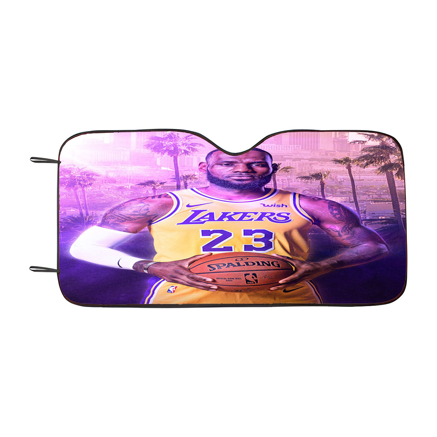 Glowing Lebron James Car Auto Sun Shade Windshield Cover