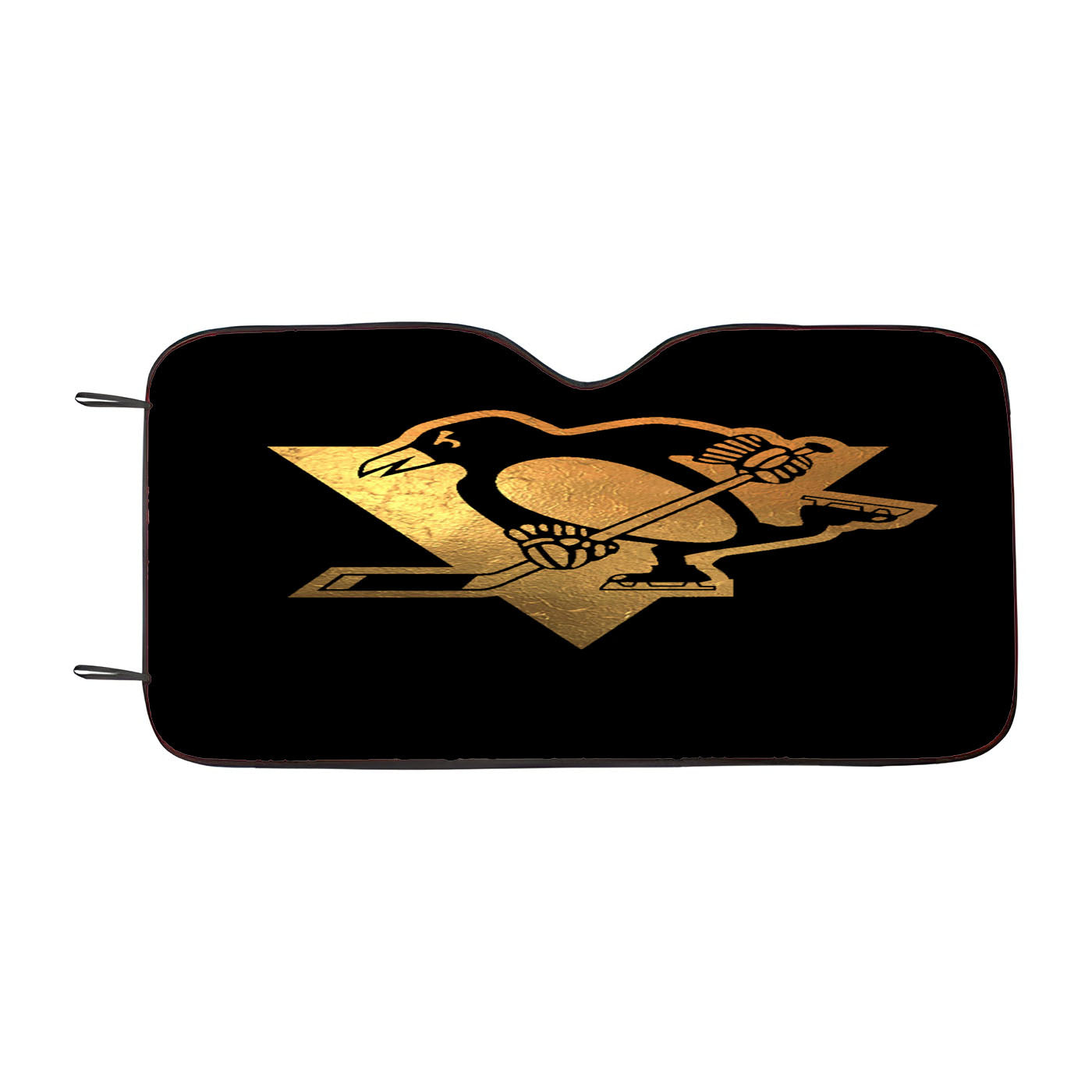 Gold Pittsburgh Penguin Logo Car Auto Sun Shade Windshield Cover