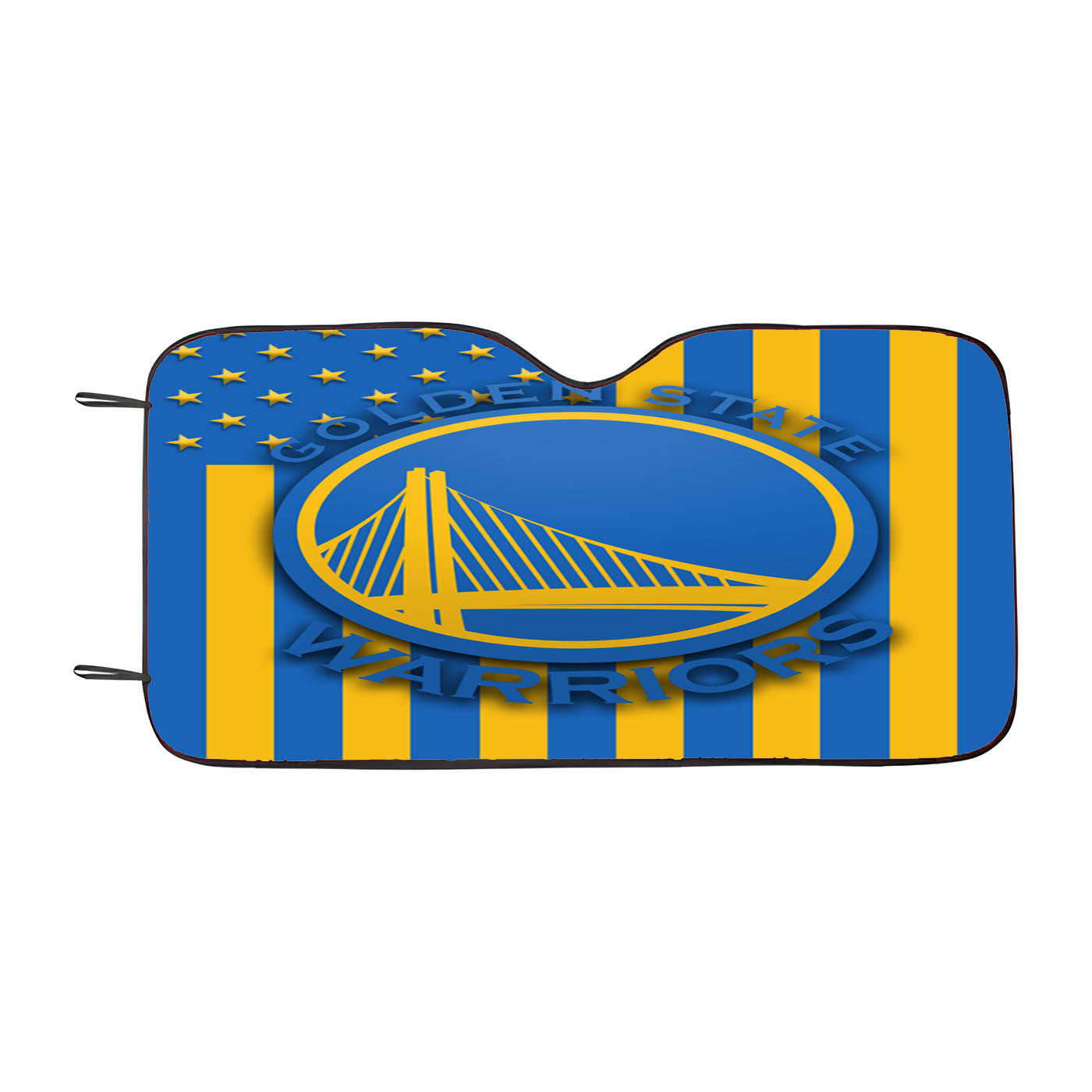 Golden State Warriors Logo Flag Car Auto Sun Shade Windshield Cover