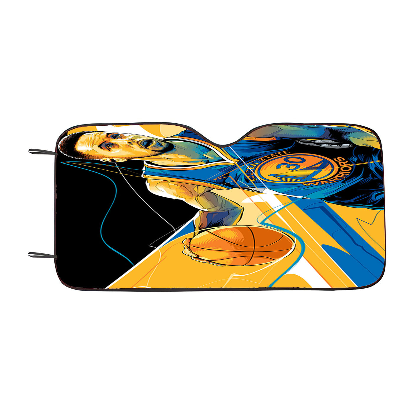 Golden States Warrior Art Stephen Curry 30 Car Auto Sun Shade Windshield Cover