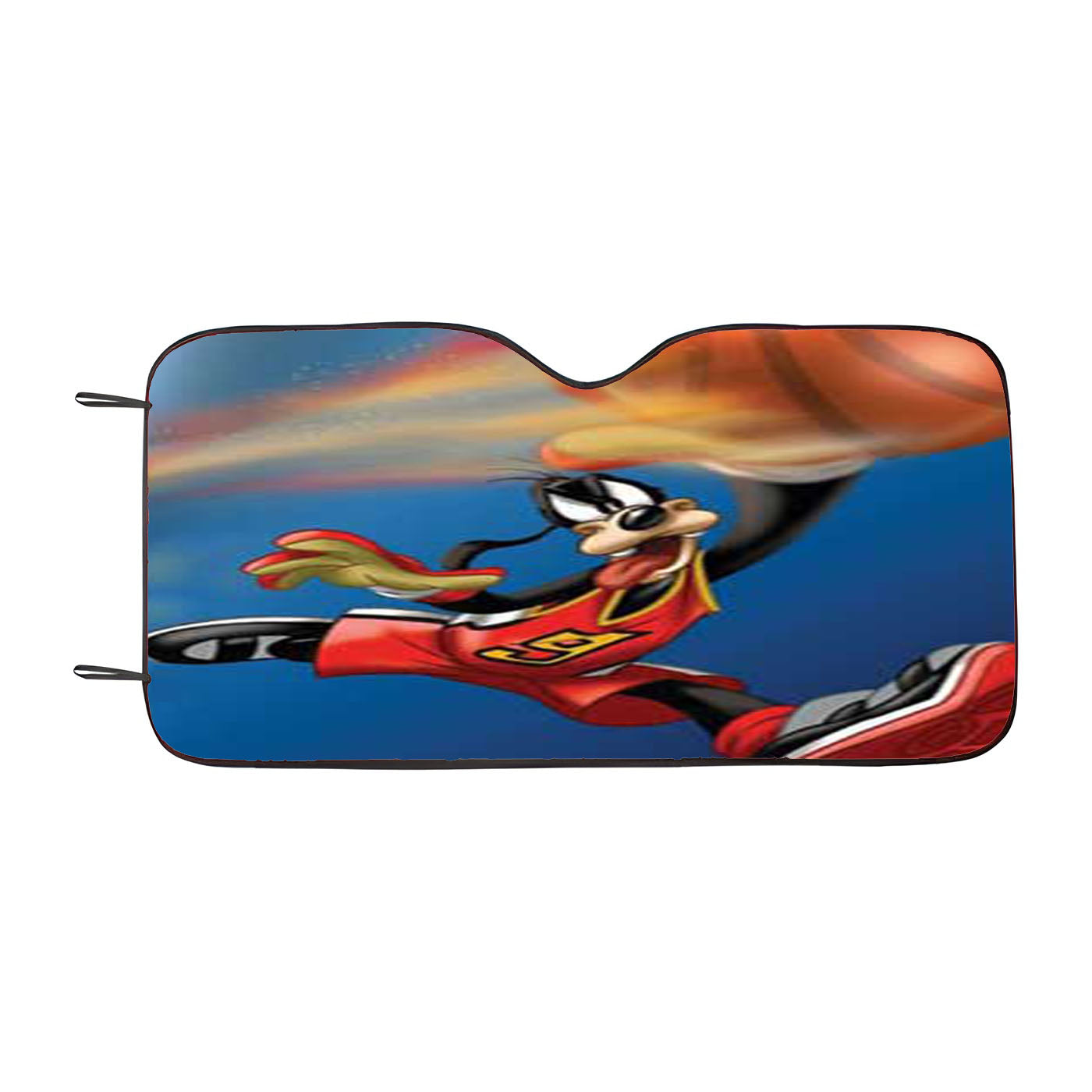 Goofy Basketball Car Auto Sun Shade Windshield Cover