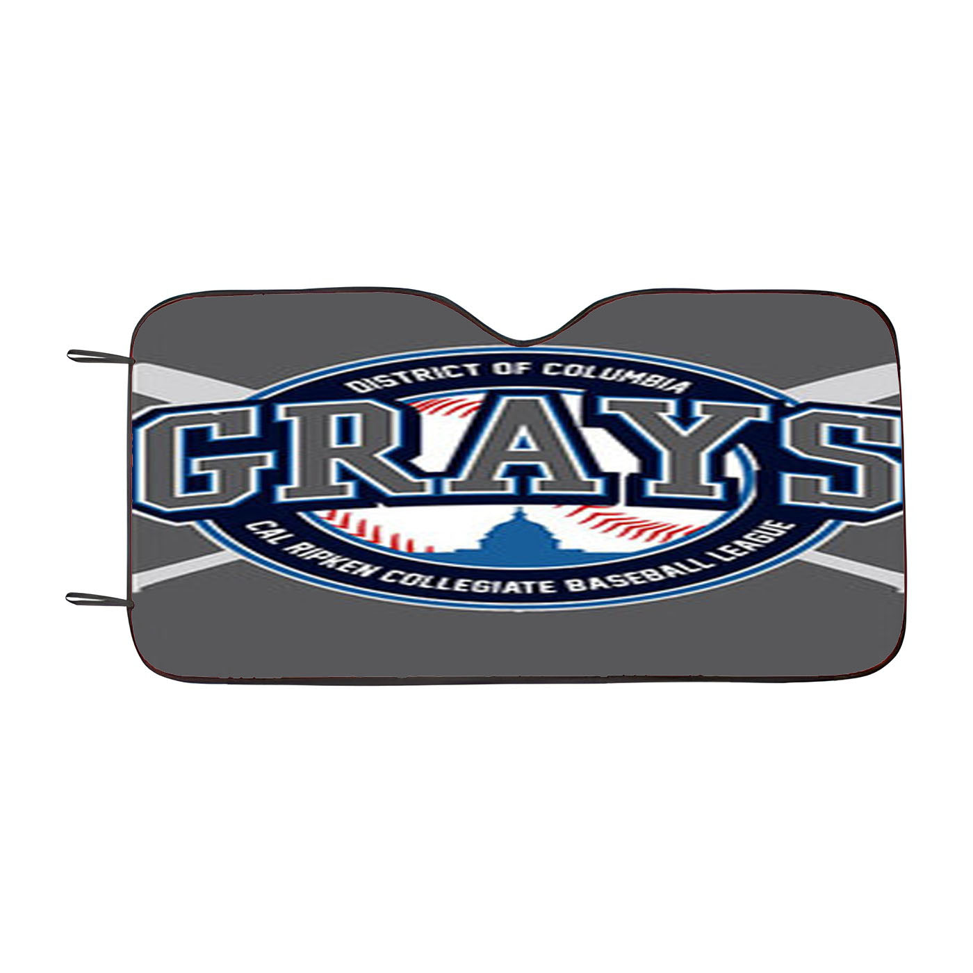 Grays Baseball Logo Gray Car Auto Sun Shade Windshield Cover