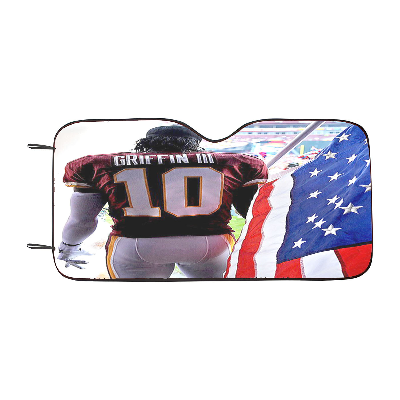 Griffin Iii Nfl Us Flag Car Auto Sun Shade Windshield Cover