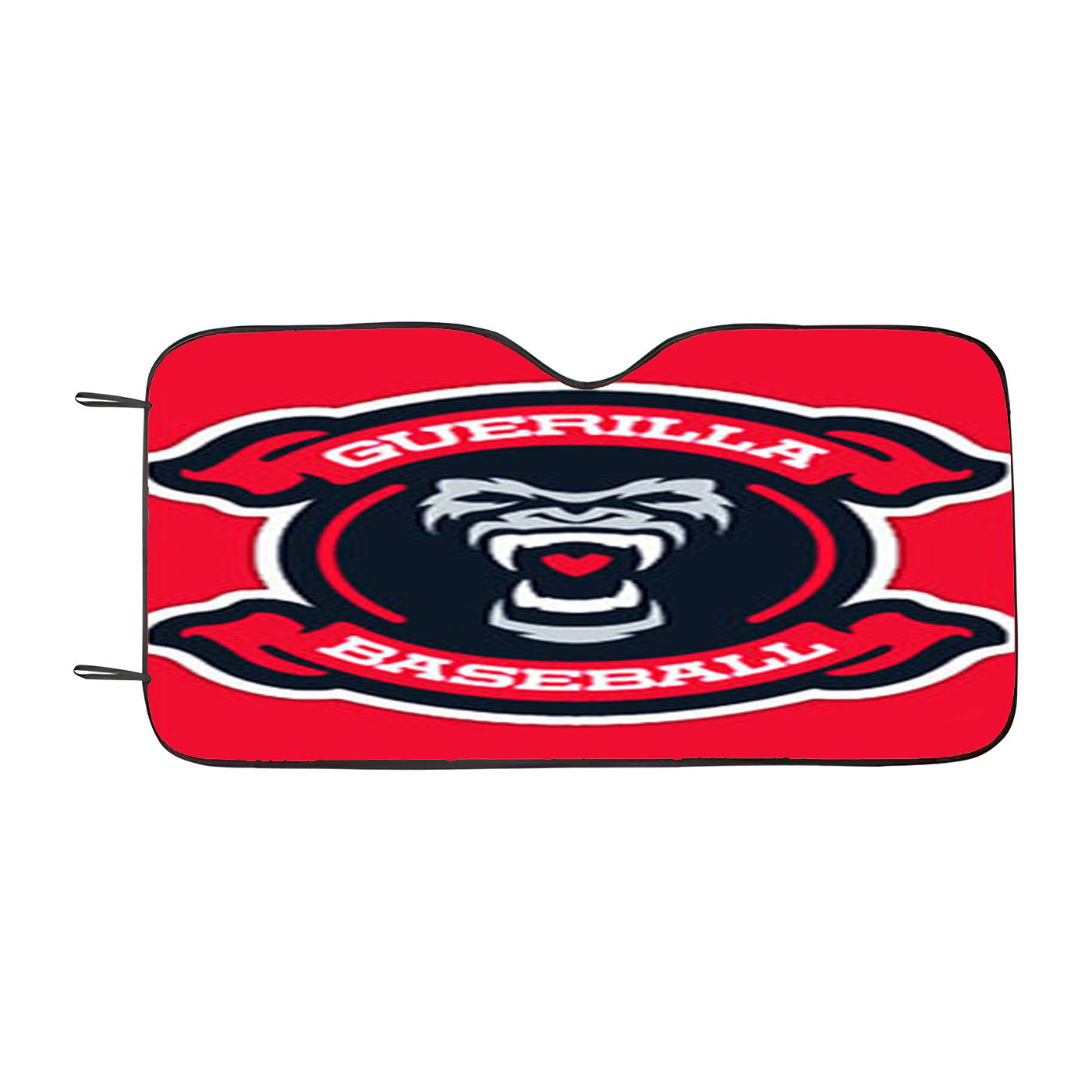 Guerilla Baseball Team Logos Red Car Auto Sun Shade Windshield Cover