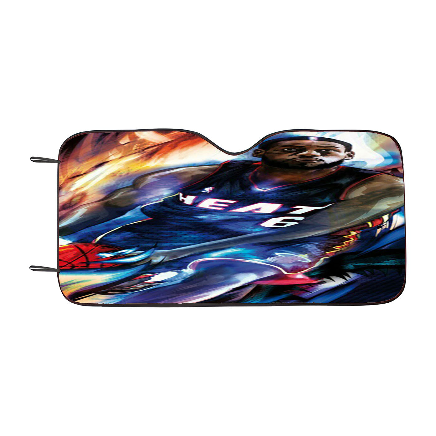 Heat 6 Basket Ball Car Auto Sun Shade Windshield Cover