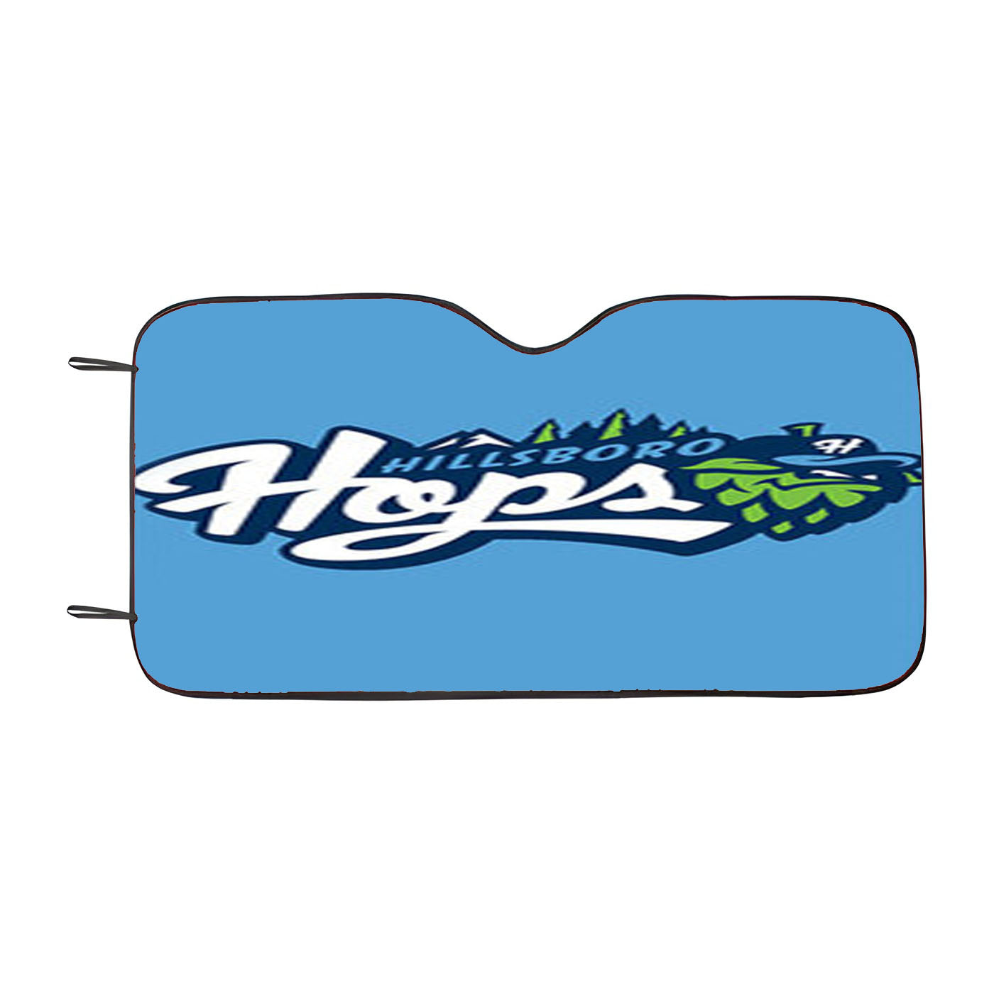 Hillsboro Hops Baseball Logo Blue Car Auto Sun Shade Windshield Cover