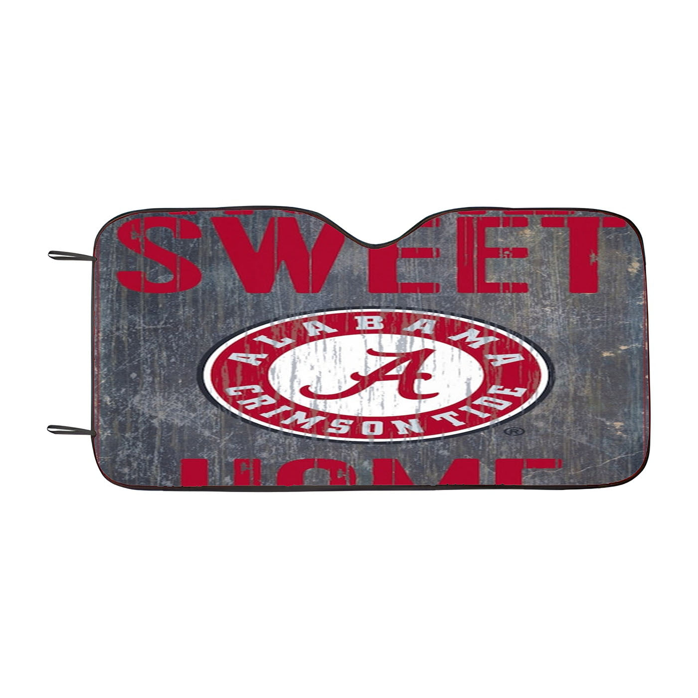 Home Sweet Home Alabama Crimson Tide Wood Texture Wallpaper Car Auto Sun Shade Windshield Cover