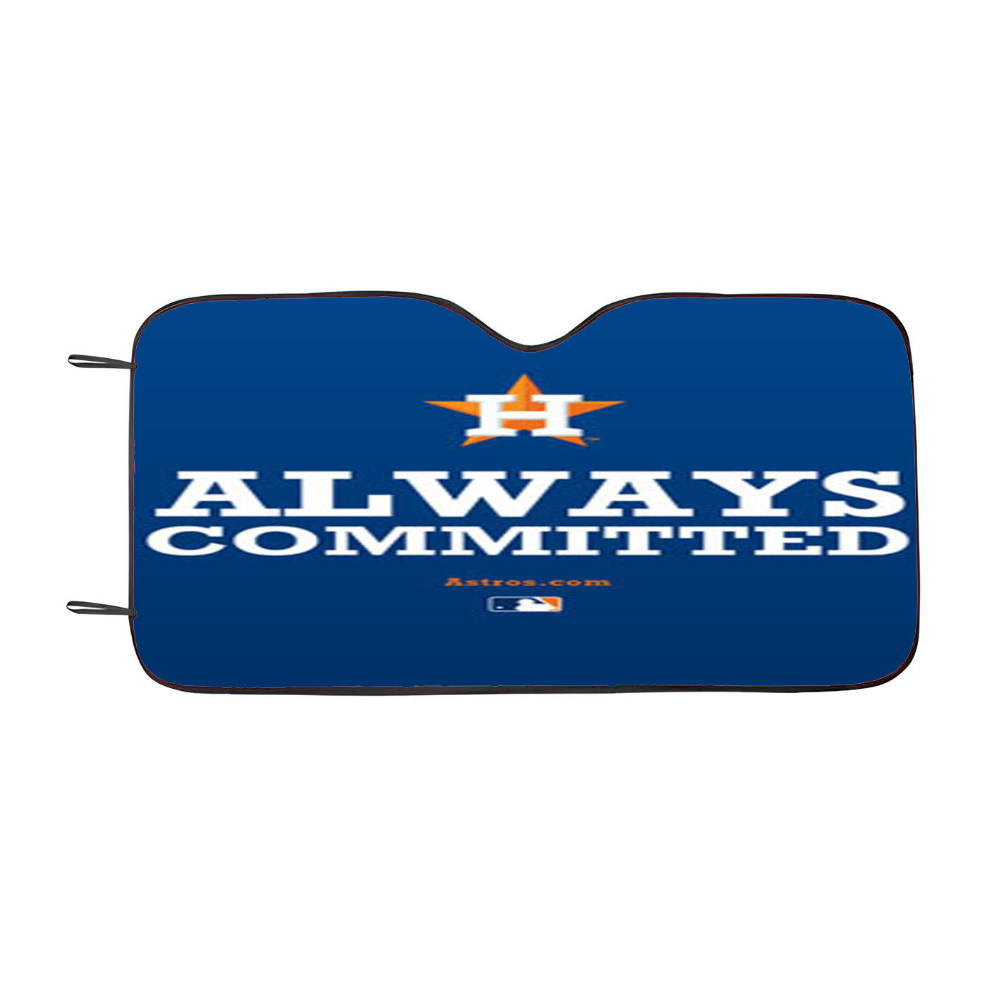 Houston Astros Always Committed Car Auto Sun Shade Windshield Cover