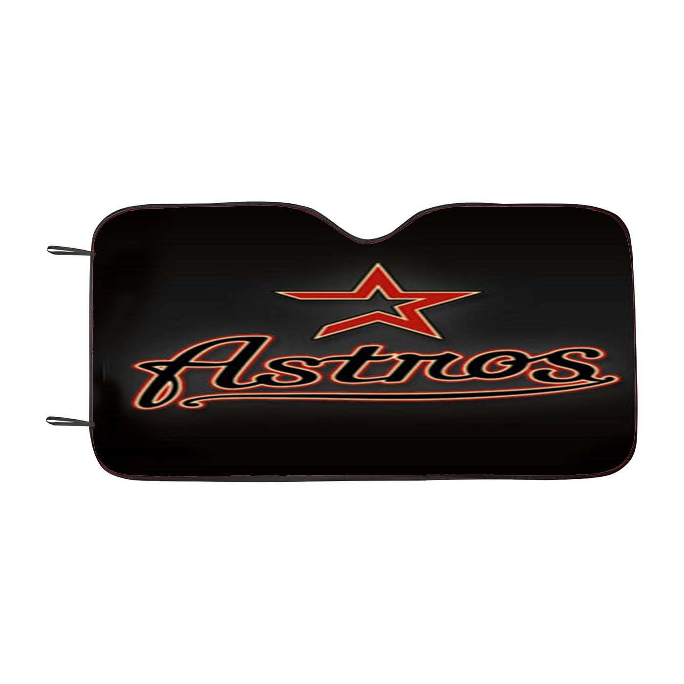 Houston Astros Black Car Auto Sun Shade Windshield Cover