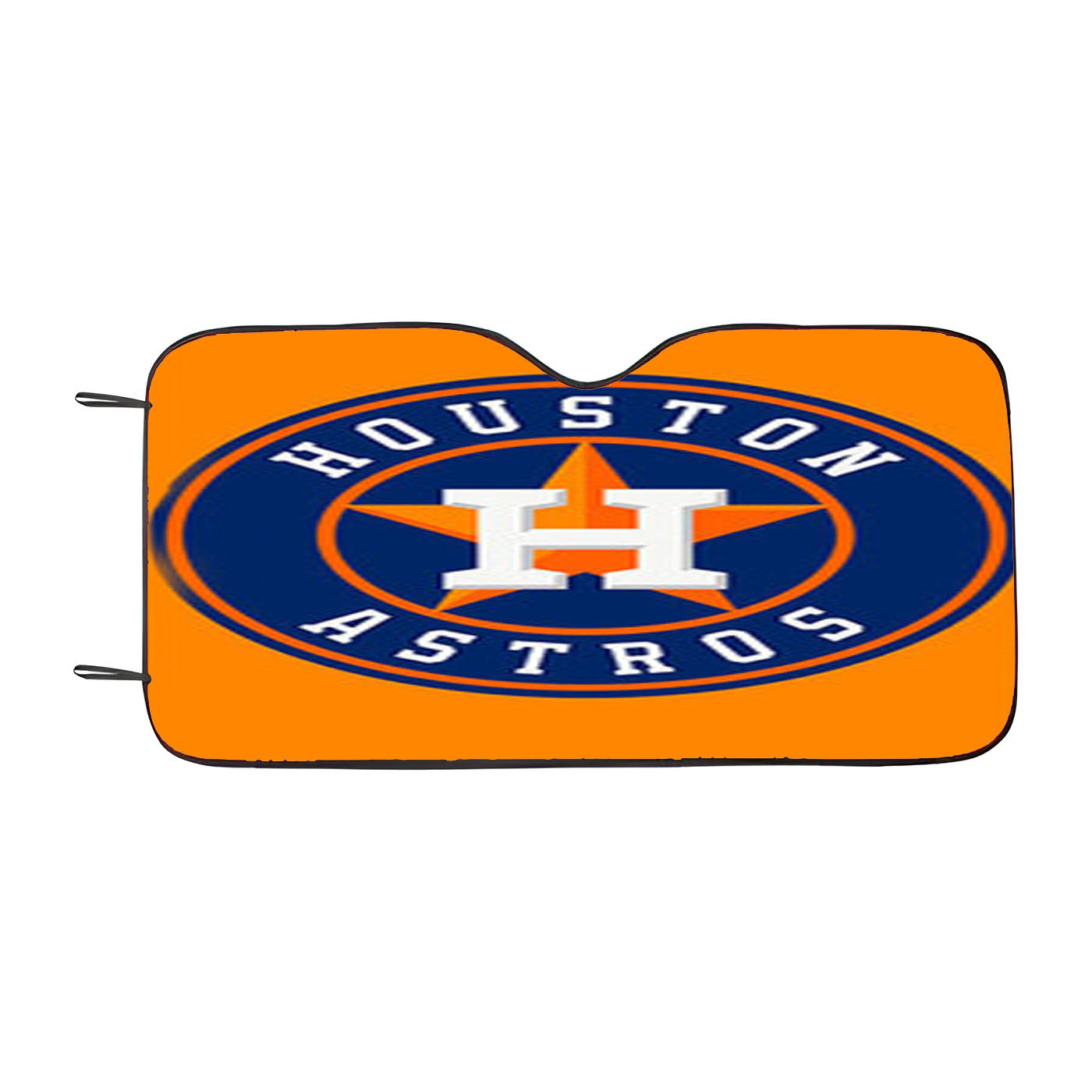 Houston Astros Logo Orange Car Auto Sun Shade Windshield Cover