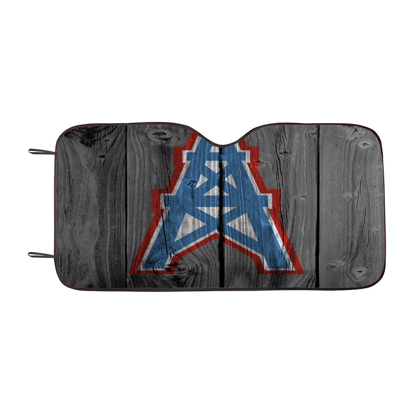 Houston Oilers Nfl Logo Dark Wood Wallpaper Car Auto Sun Shade Windshield Cover