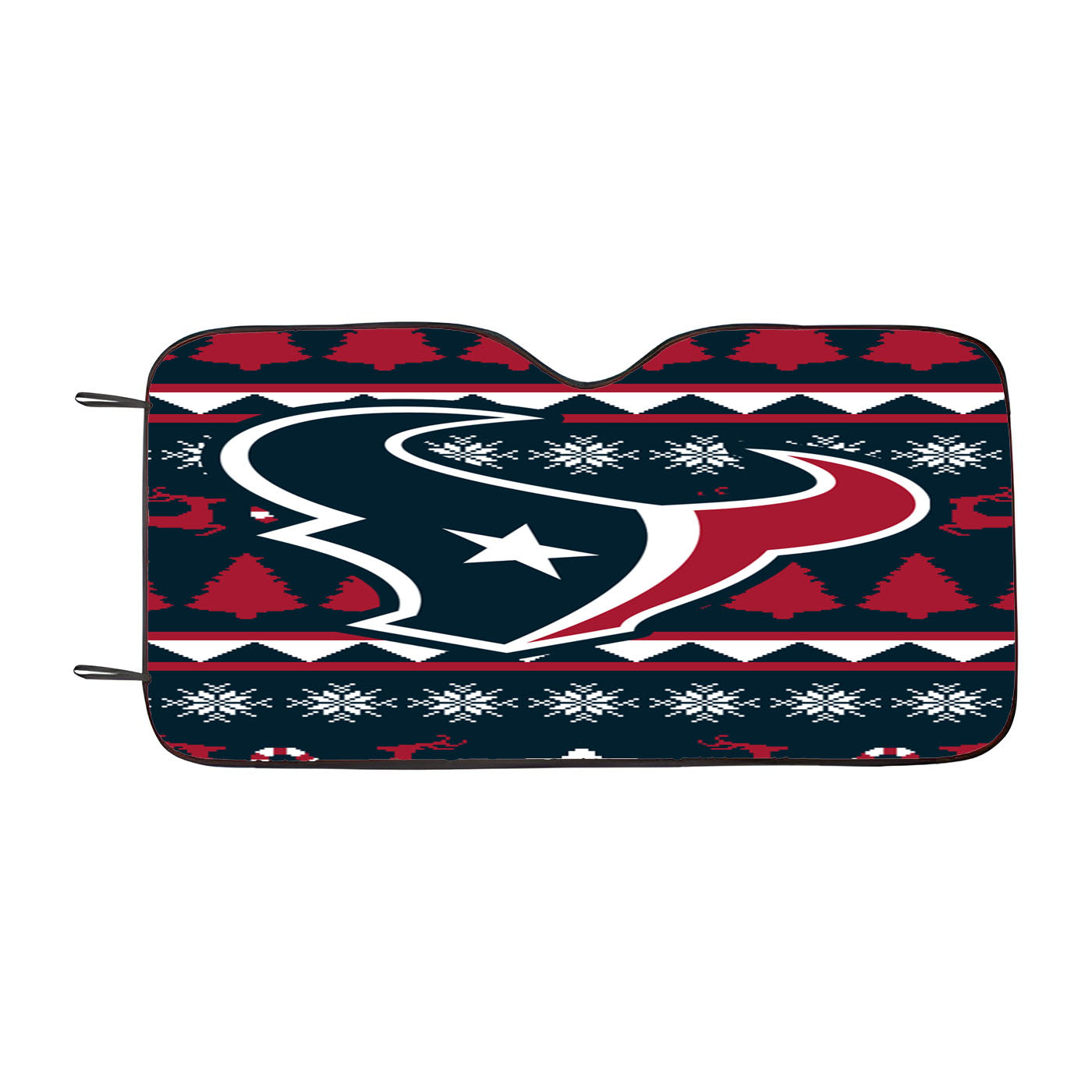 Houston Texans Christmas Sweater Car Auto Sun Shade Windshield Cover